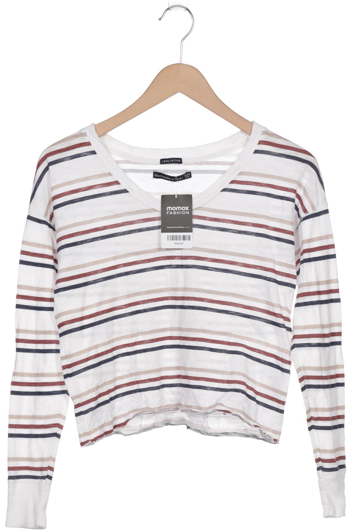 

Abercrombie & Fitch Damen Langarmshirt, weiß, Gr. 32