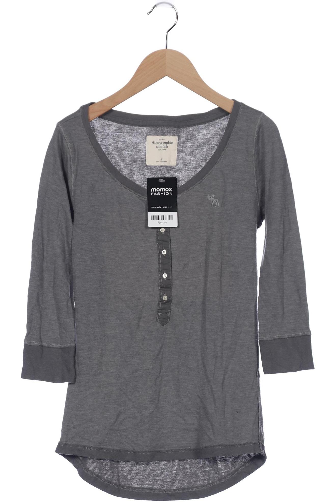 

Abercrombie & Fitch Damen Langarmshirt, grau