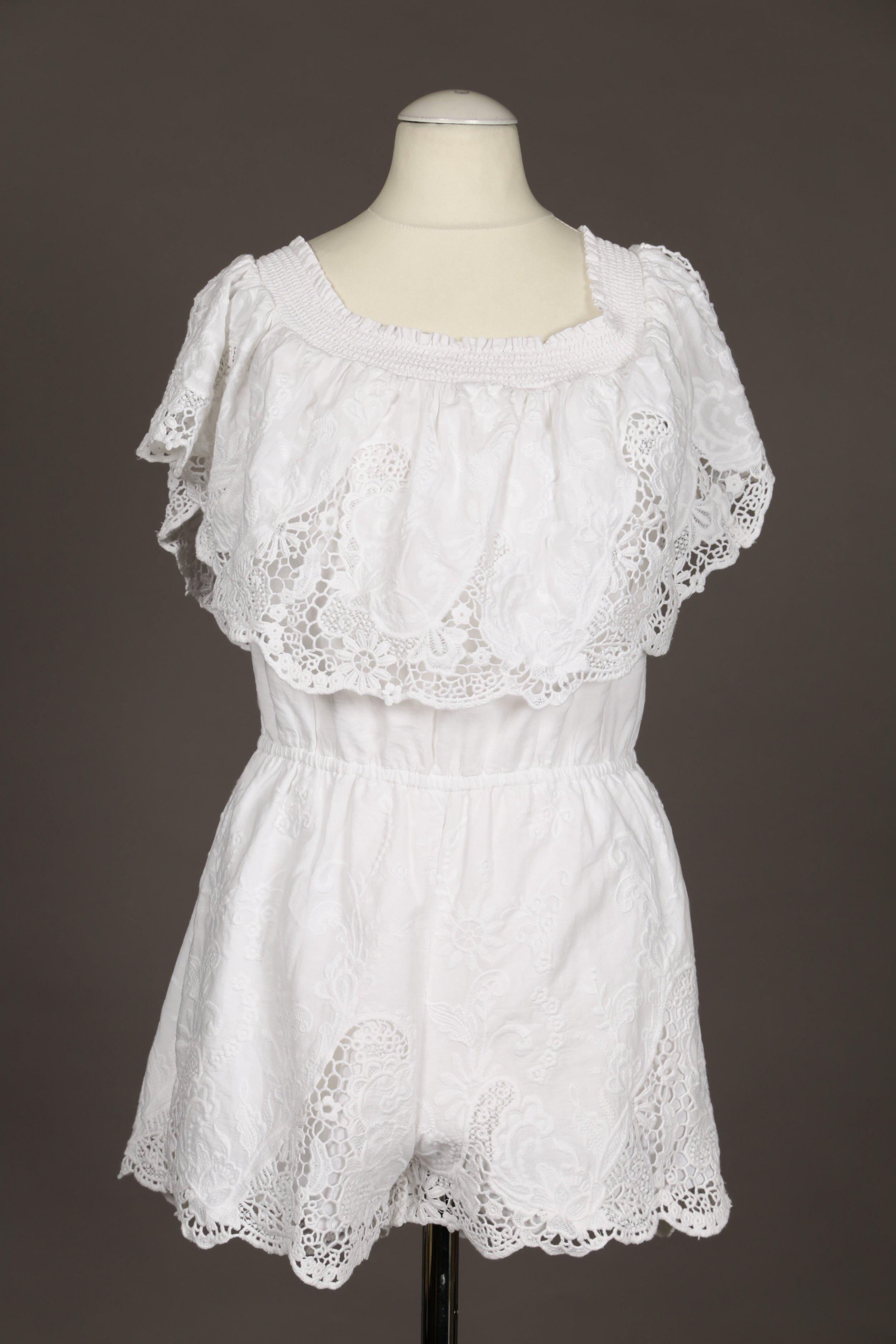 

Abercrombie & Fitch Damen Jumpsuit/Overall, weiß, Gr. 36