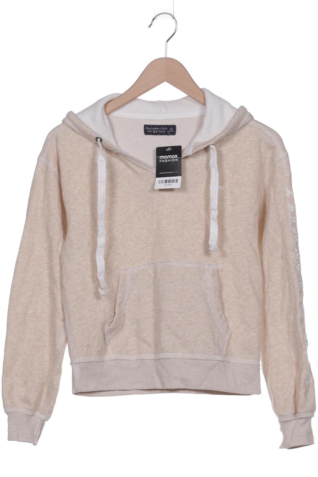 

Abercrombie & Fitch Damen Kapuzenpullover, beige, Gr. 34