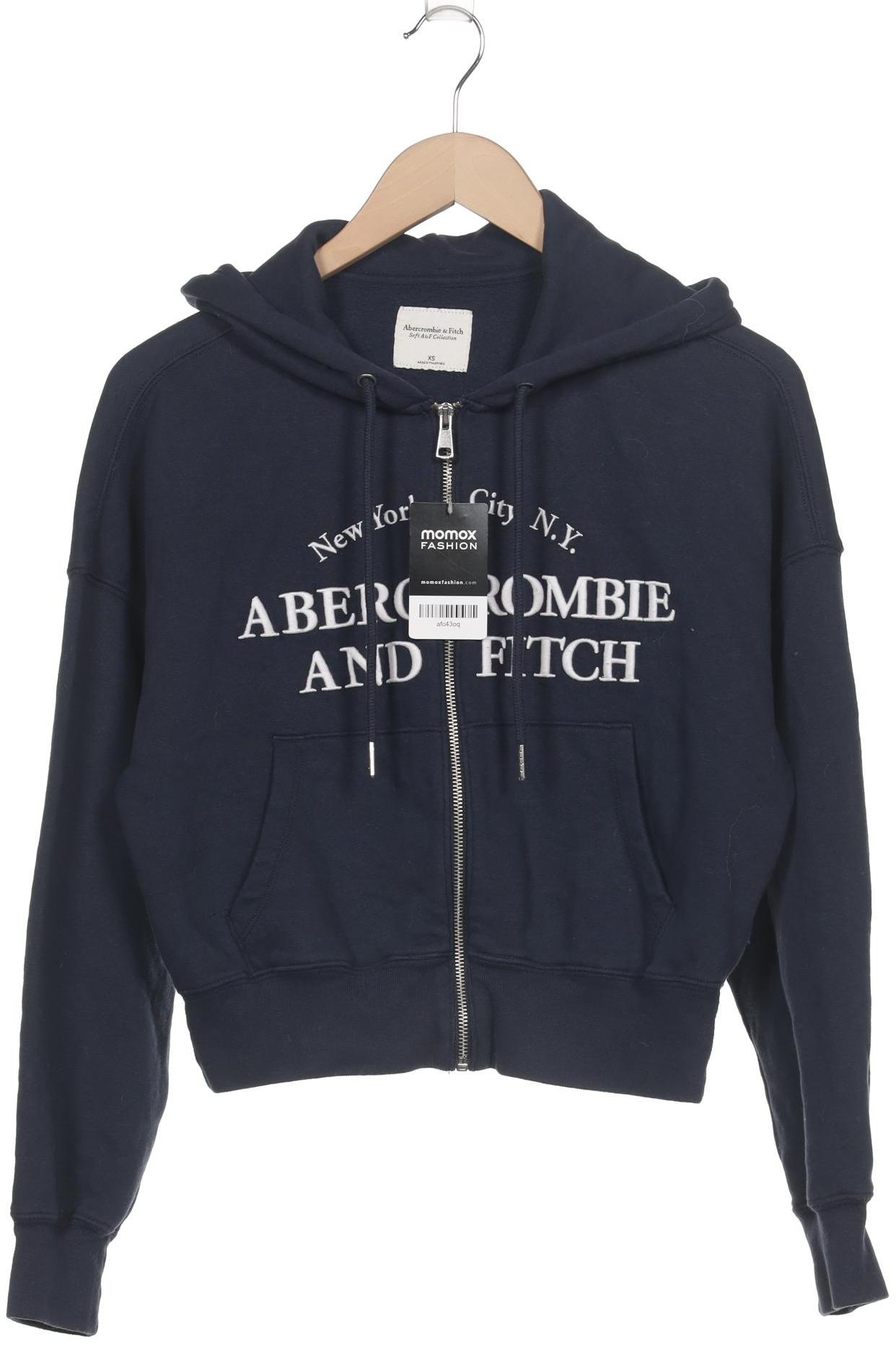 

Abercrombie & Fitch Damen Kapuzenpullover, marineblau, Gr. 34