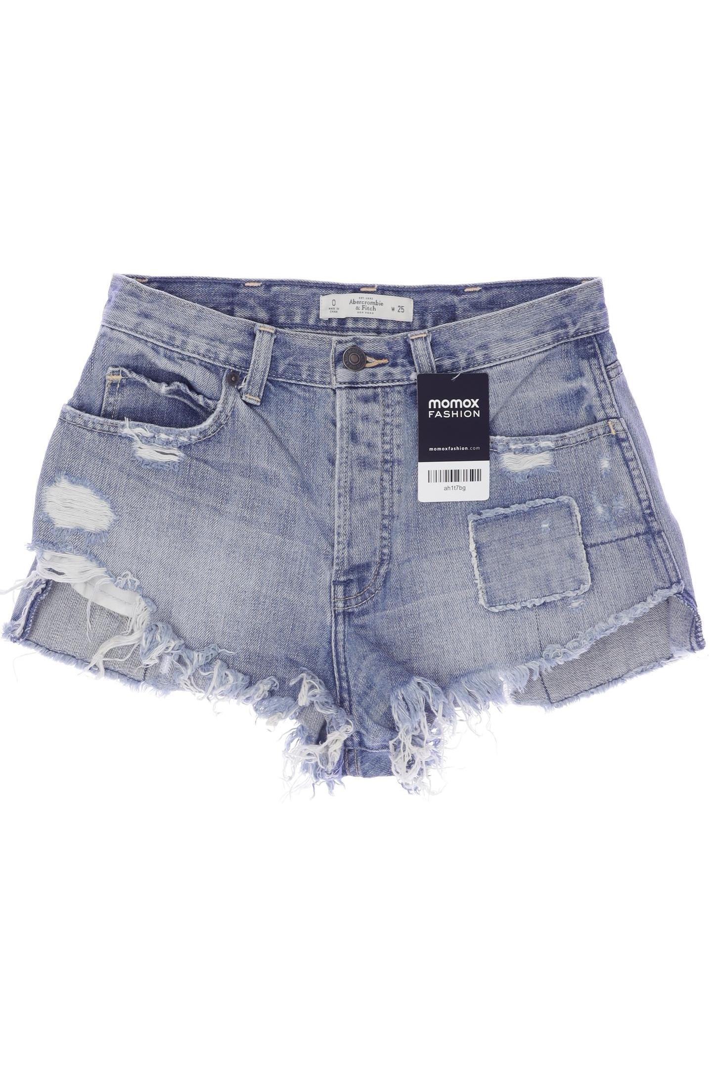

Abercrombie & Fitch Damen Shorts, blau, Gr. 25