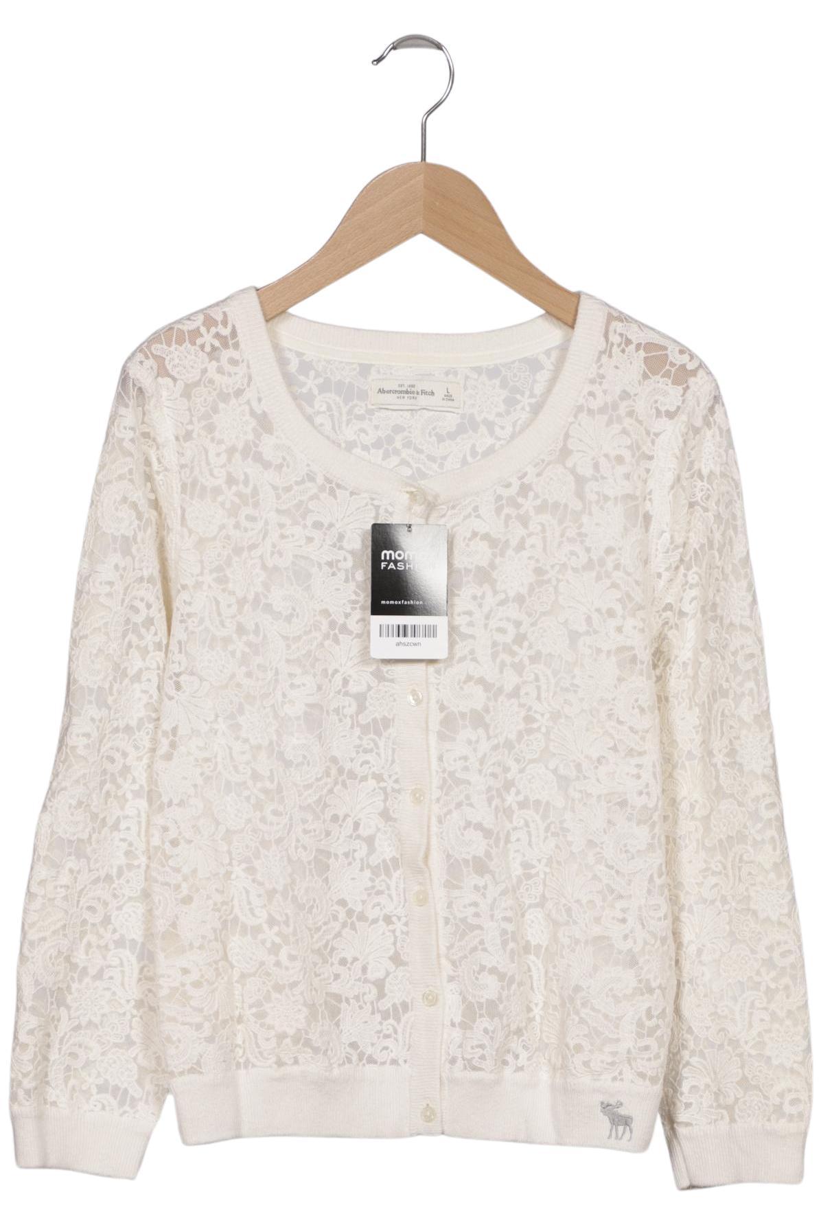 

Abercrombie & Fitch Damen Strickjacke, cremeweiß, Gr. 42