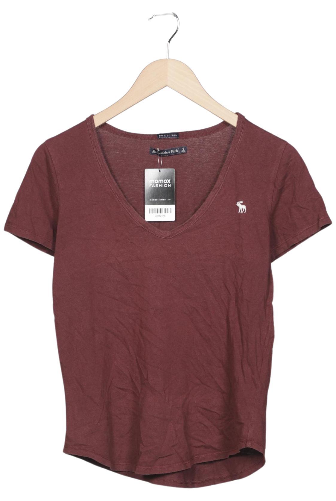 

Abercrombie & Fitch Damen T-Shirt, bordeaux, Gr. 36