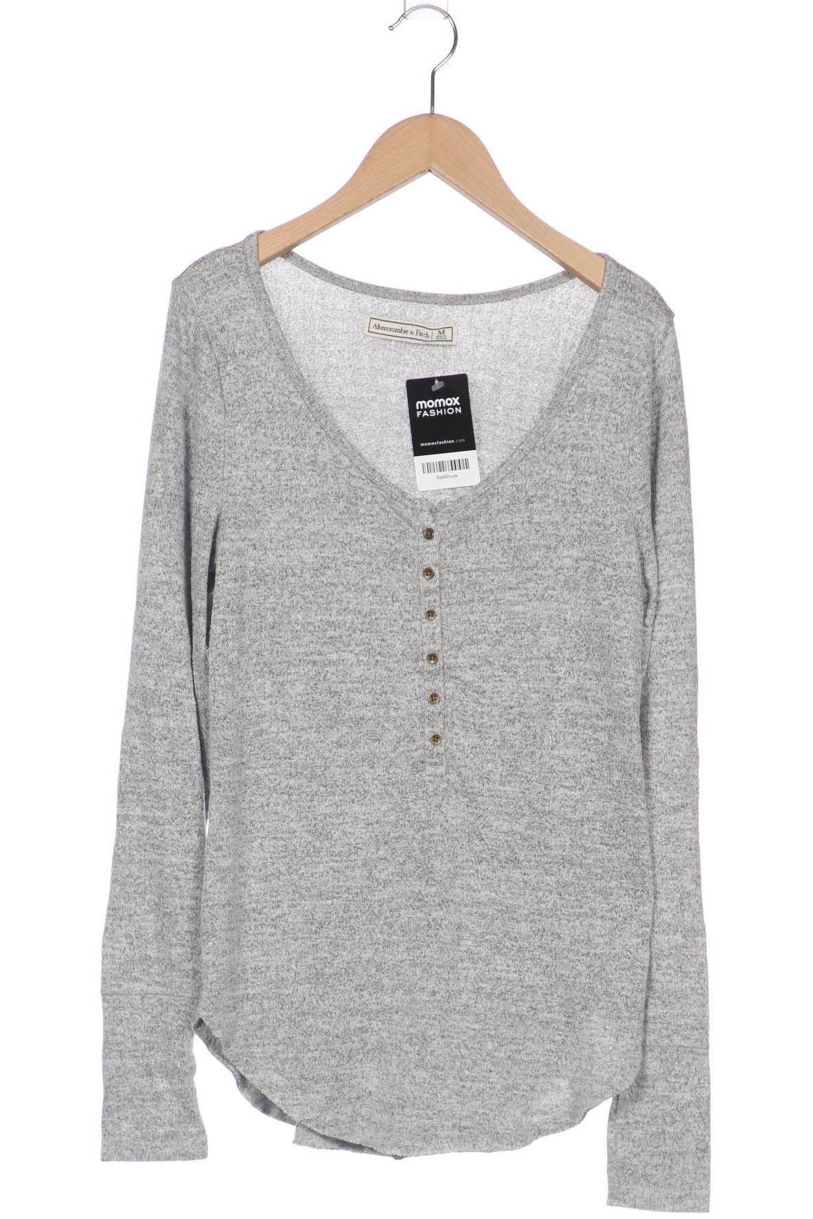

Abercrombie & Fitch Damen Langarmshirt, grau, Gr. 38