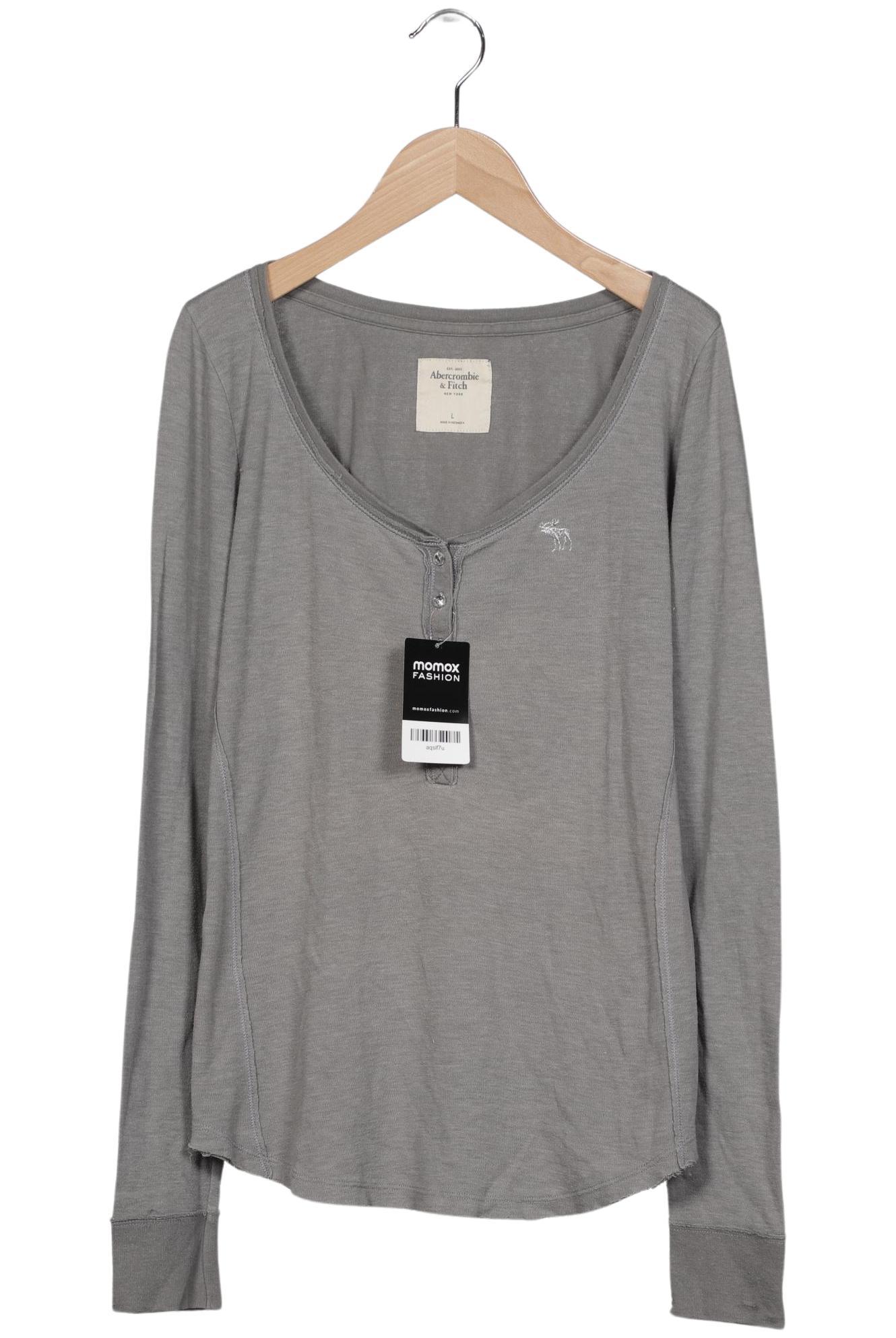 

Abercrombie & Fitch Damen Langarmshirt, grau, Gr. 42