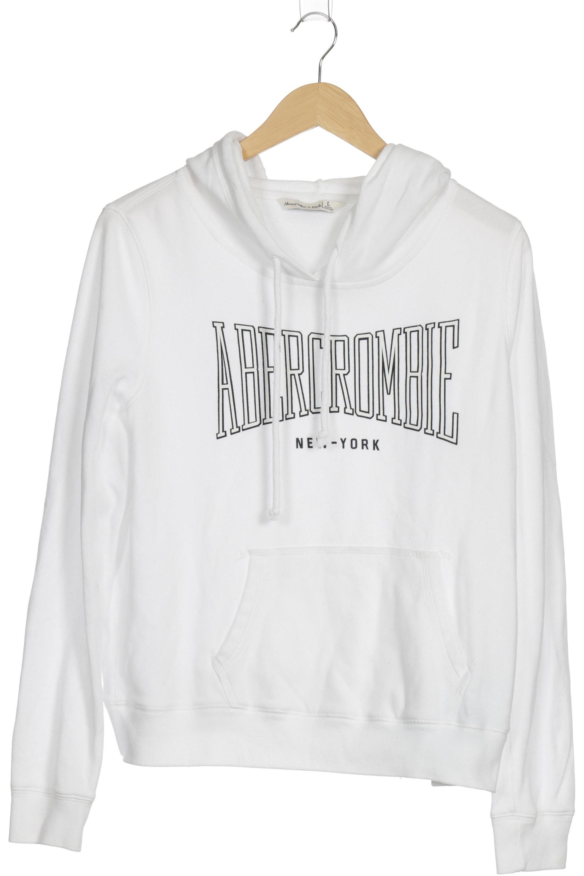 

Abercrombie & Fitch Damen Kapuzenpullover, weiß, Gr. 42
