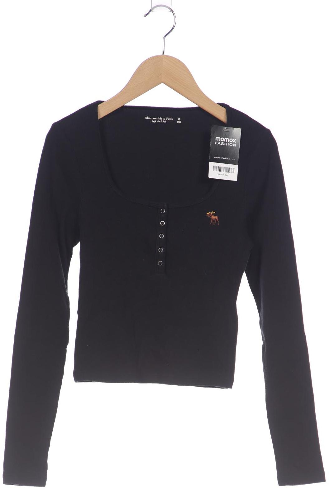 

Abercrombie & Fitch Damen Langarmshirt, schwarz, Gr. 34