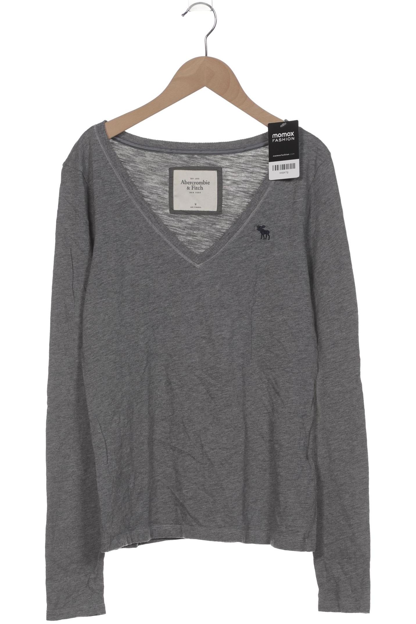 

Abercrombie & Fitch Damen Langarmshirt, grau, Gr. 38