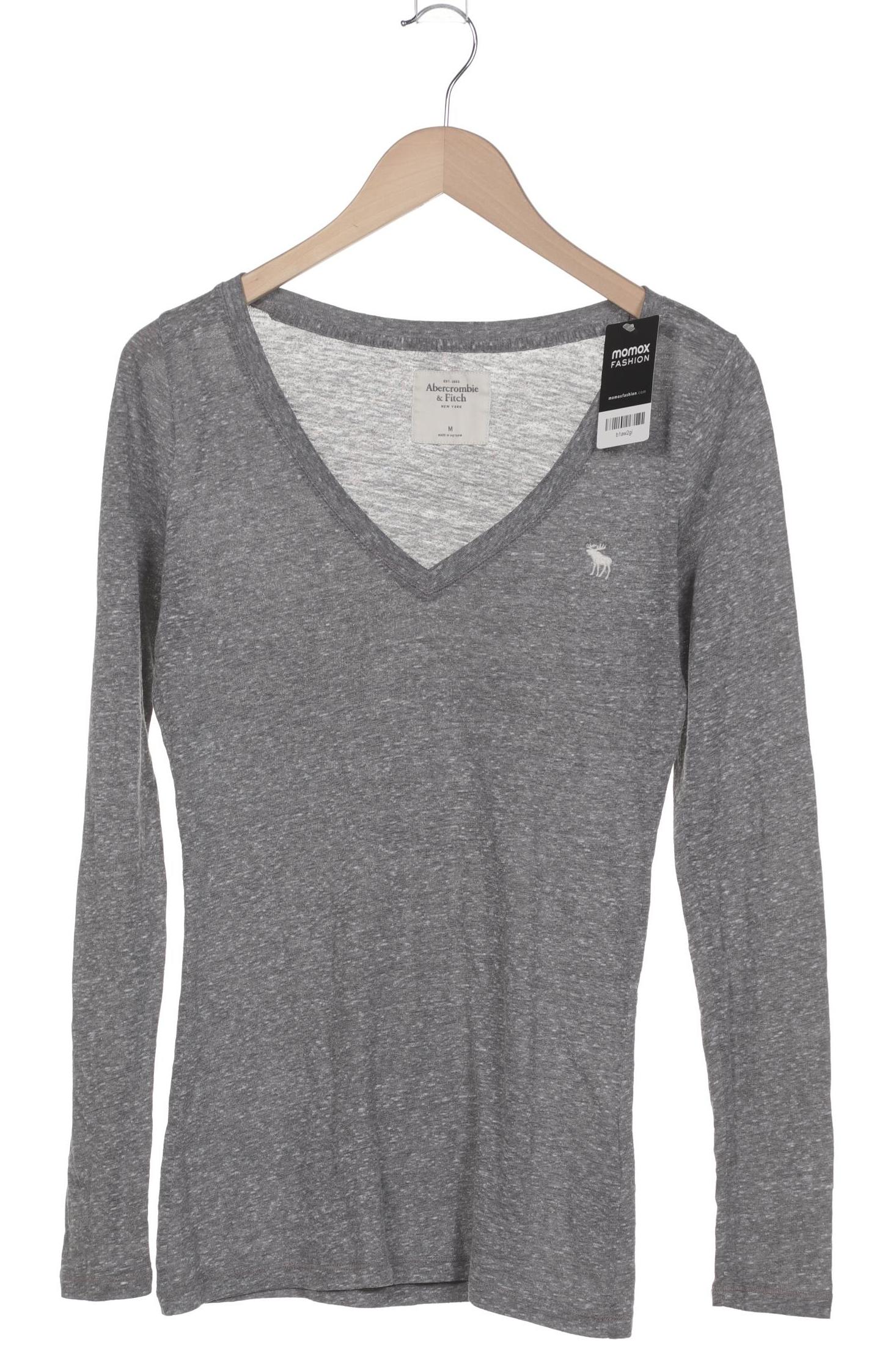 

Abercrombie & Fitch Damen Langarmshirt, grau, Gr. 38