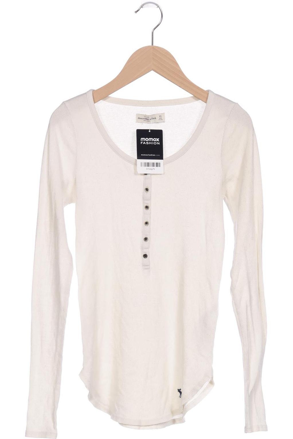 

Abercrombie & Fitch Damen Langarmshirt, cremeweiß, Gr. 34
