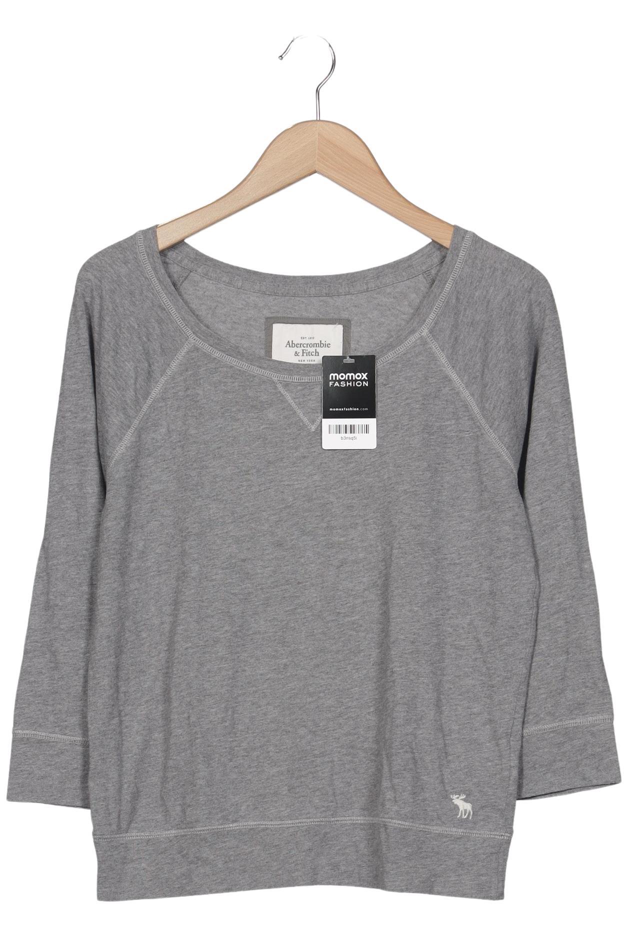 

Abercrombie & Fitch Damen Langarmshirt, grau, Gr. 42
