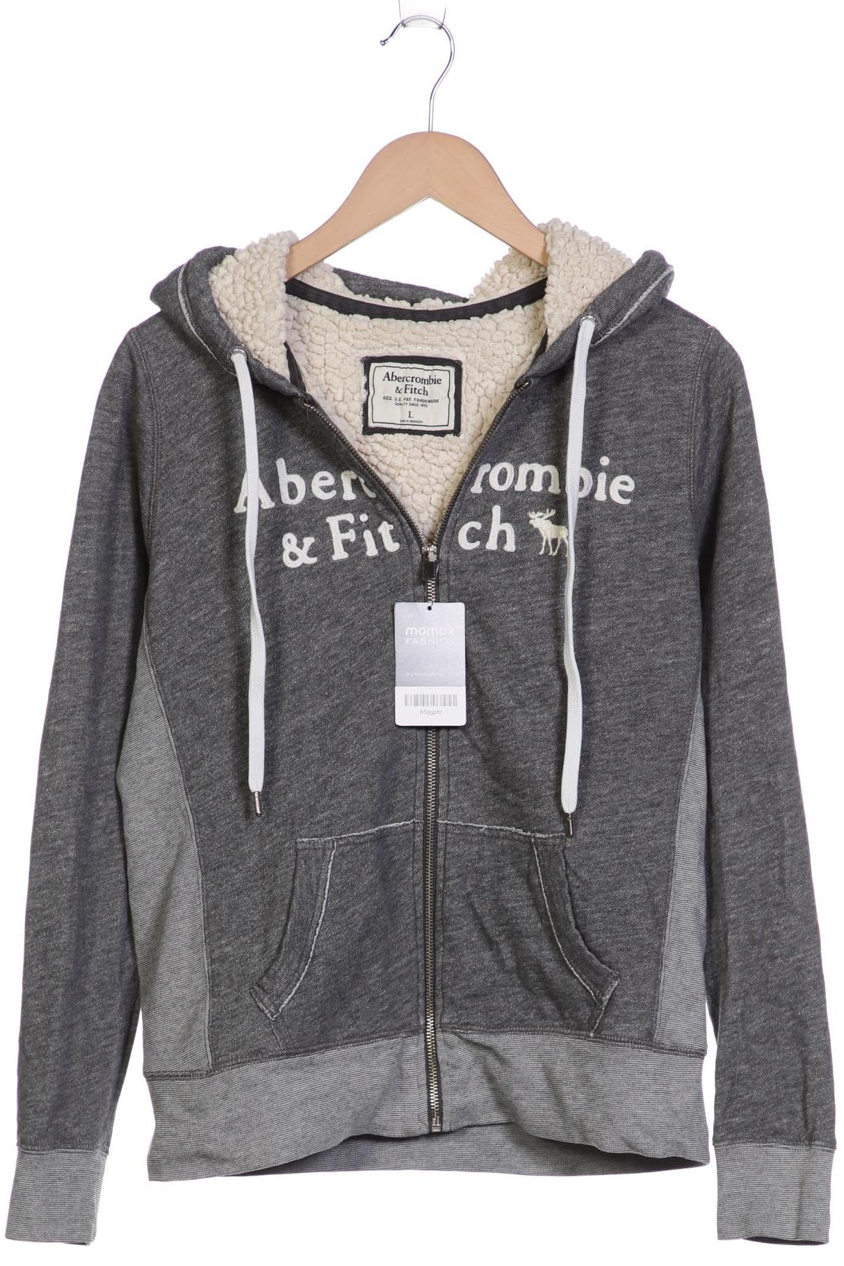 

Abercrombie & Fitch Damen Kapuzenpullover, grau
