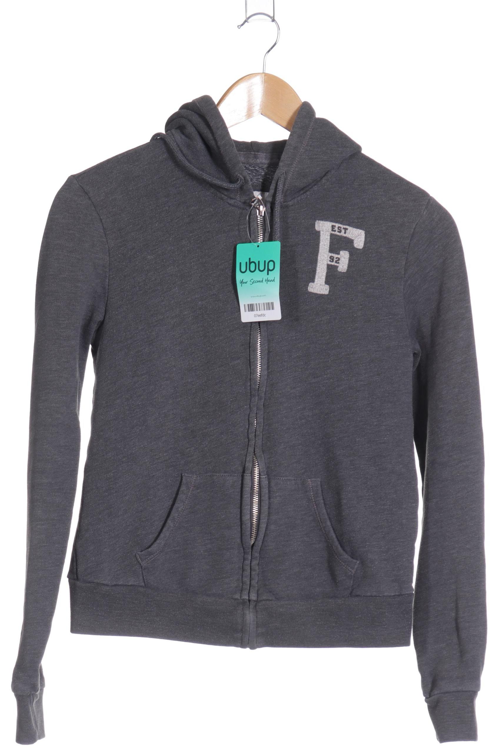 

Abercrombie & Fitch Damen Kapuzenpullover, grau, Gr. 34