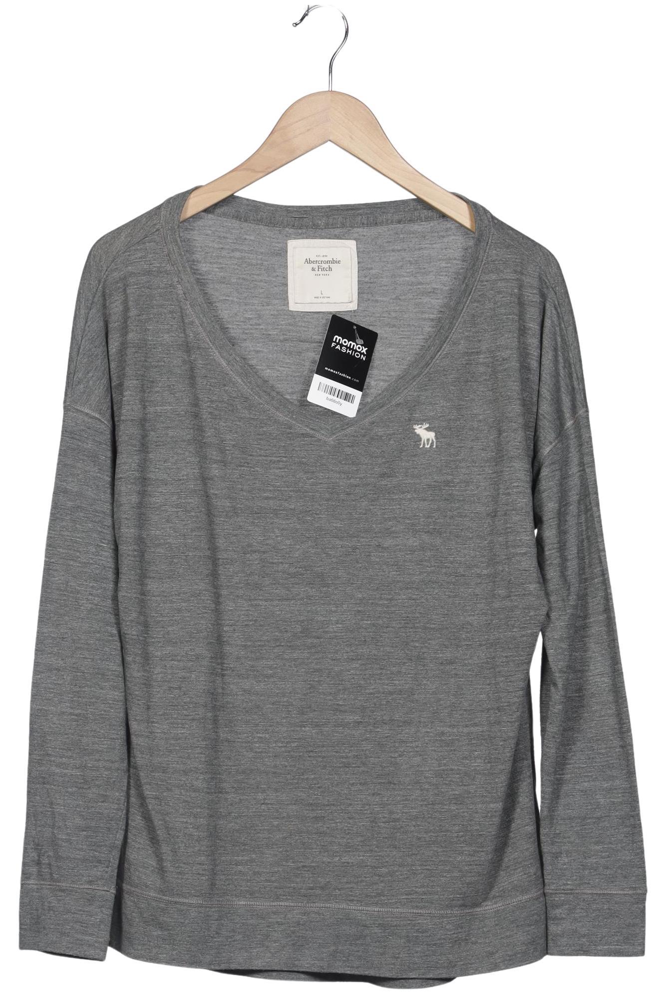 

Abercrombie & Fitch Damen Langarmshirt, grau, Gr. 42