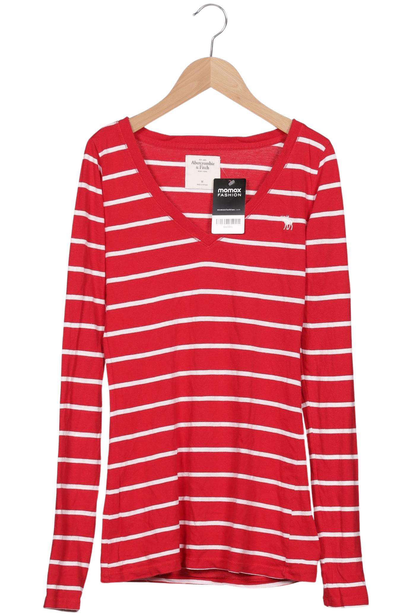 

Abercrombie & Fitch Damen Langarmshirt, rot, Gr. 38