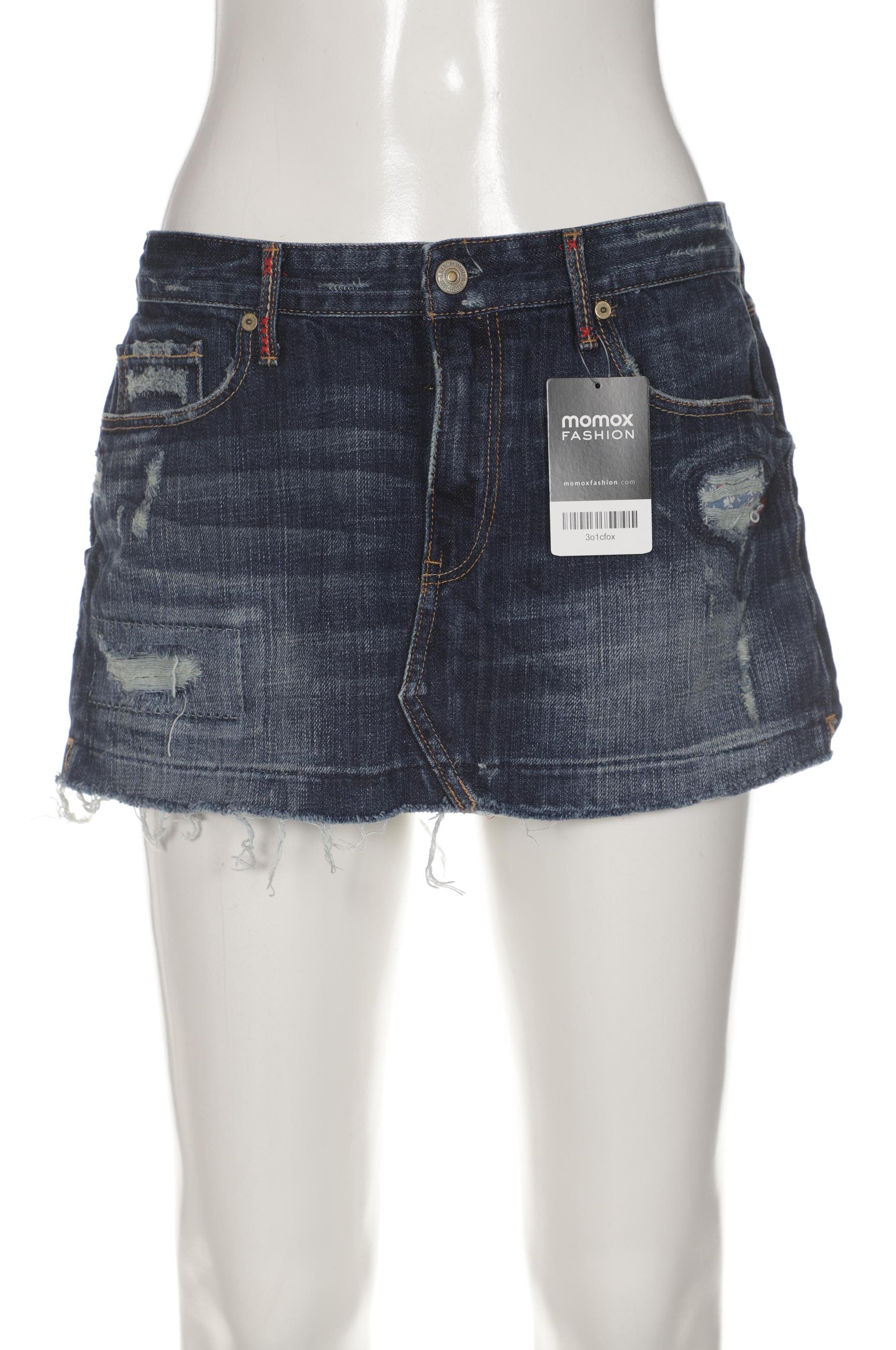 

Abercrombie & Fitch Damen Rock, marineblau, Gr. 8