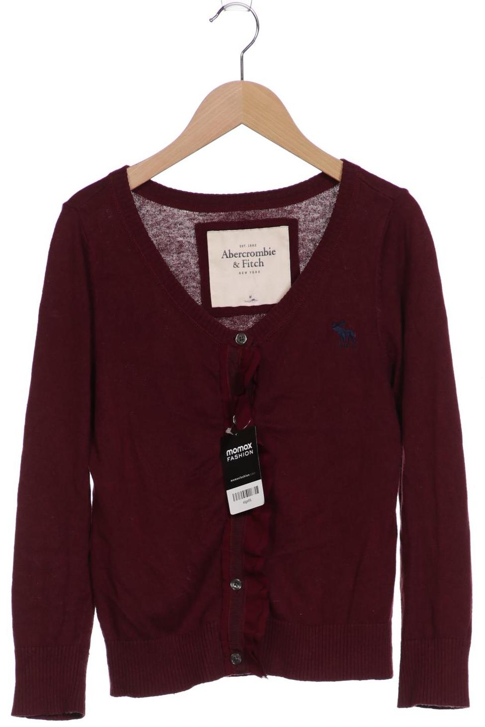 

Abercrombie & Fitch Damen Strickjacke, bordeaux, Gr. 38