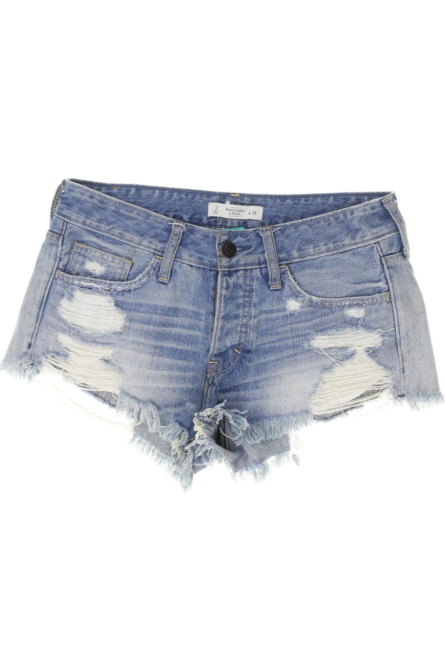 

Abercrombie & Fitch Damen Shorts, blau, Gr. 26