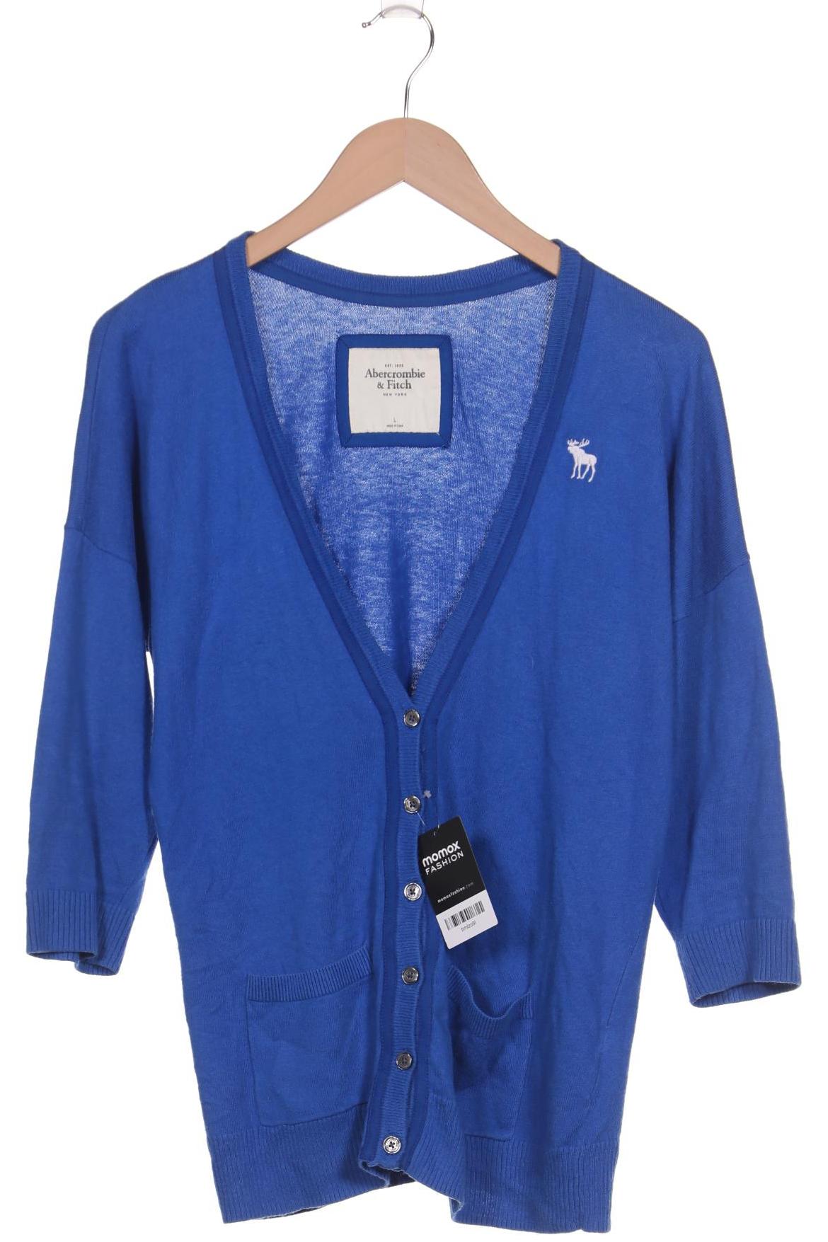 

Abercrombie & Fitch Damen Strickjacke, blau, Gr. 42
