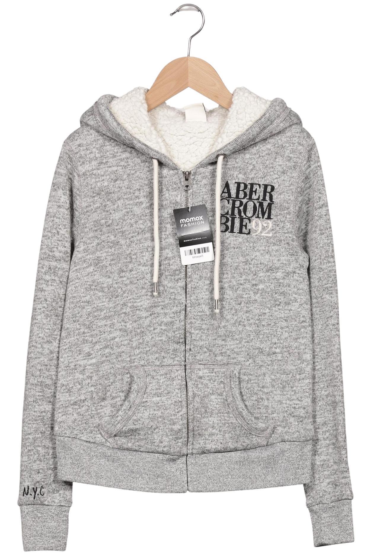 

Abercrombie & Fitch Damen Kapuzenpullover, grau, Gr. 34
