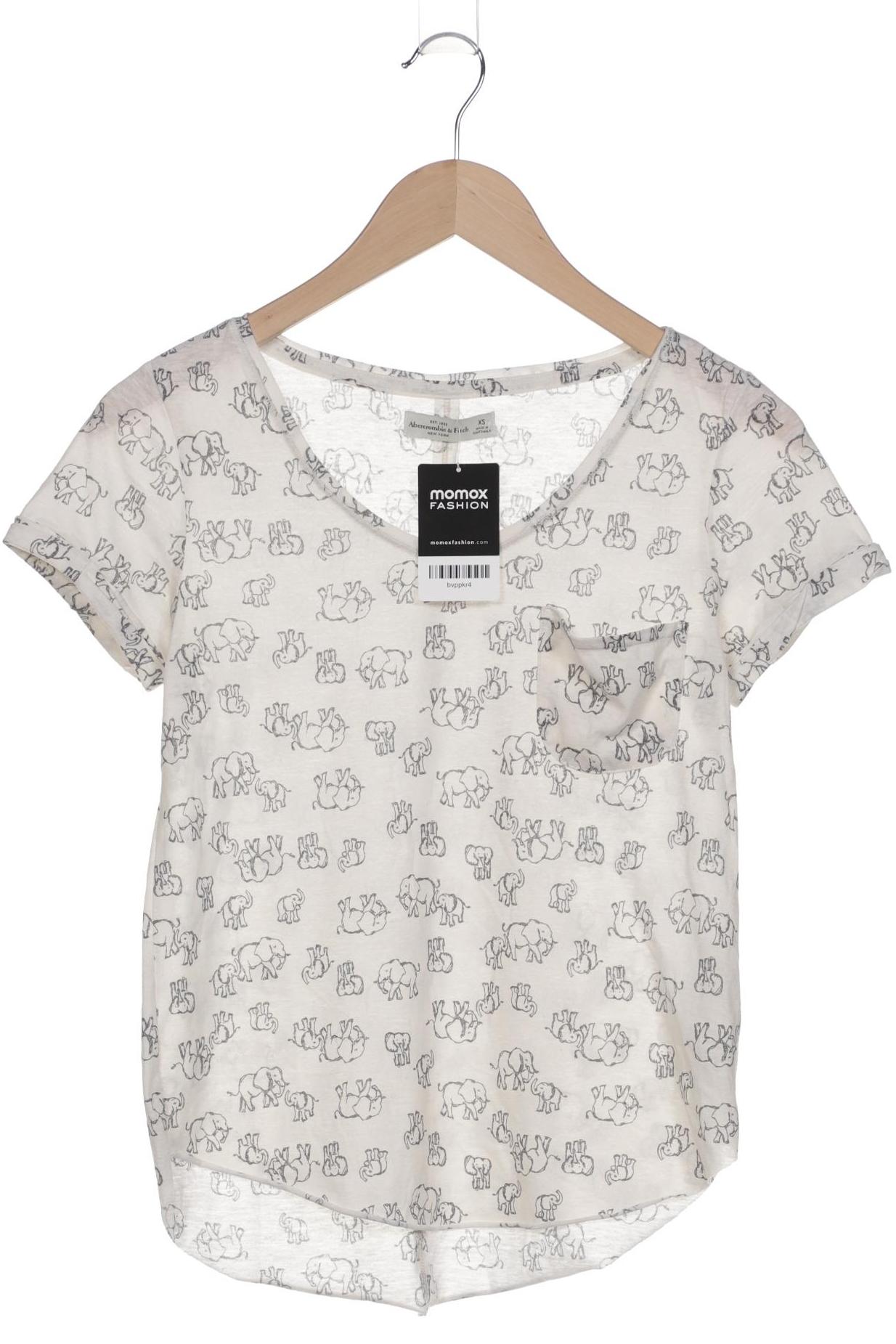 

Abercrombie & Fitch Damen T-Shirt, cremeweiß, Gr. 34