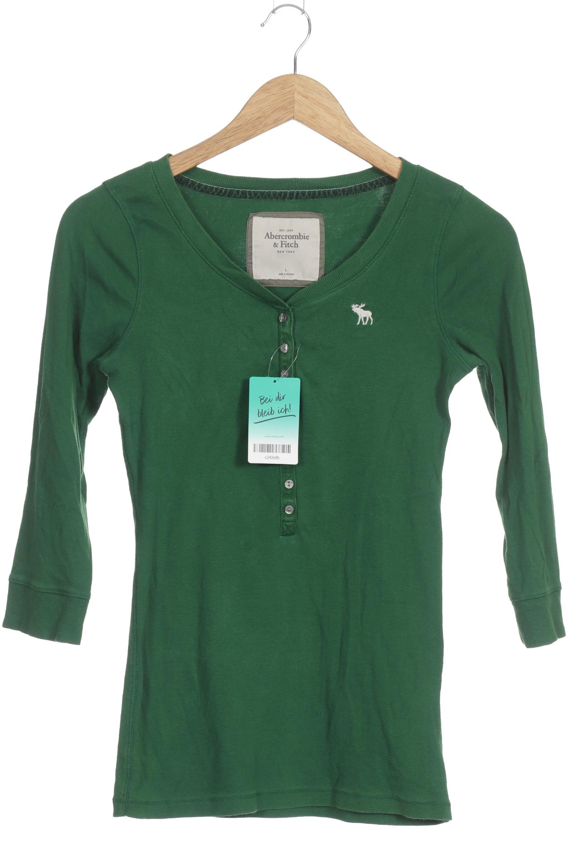 

Abercrombie & Fitch Damen Langarmshirt, grün, Gr. 42