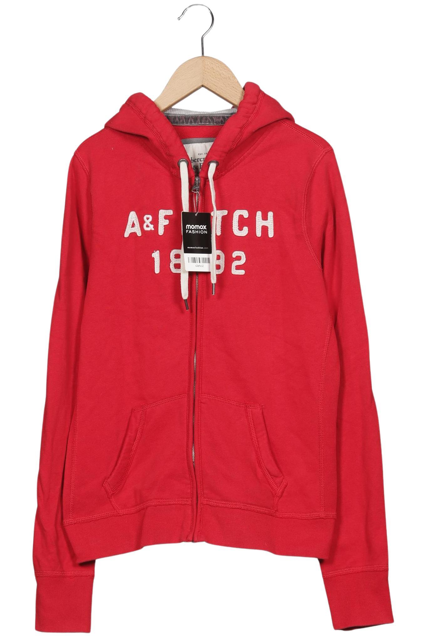 

Abercrombie & Fitch Damen Kapuzenpullover, rot, Gr. 42