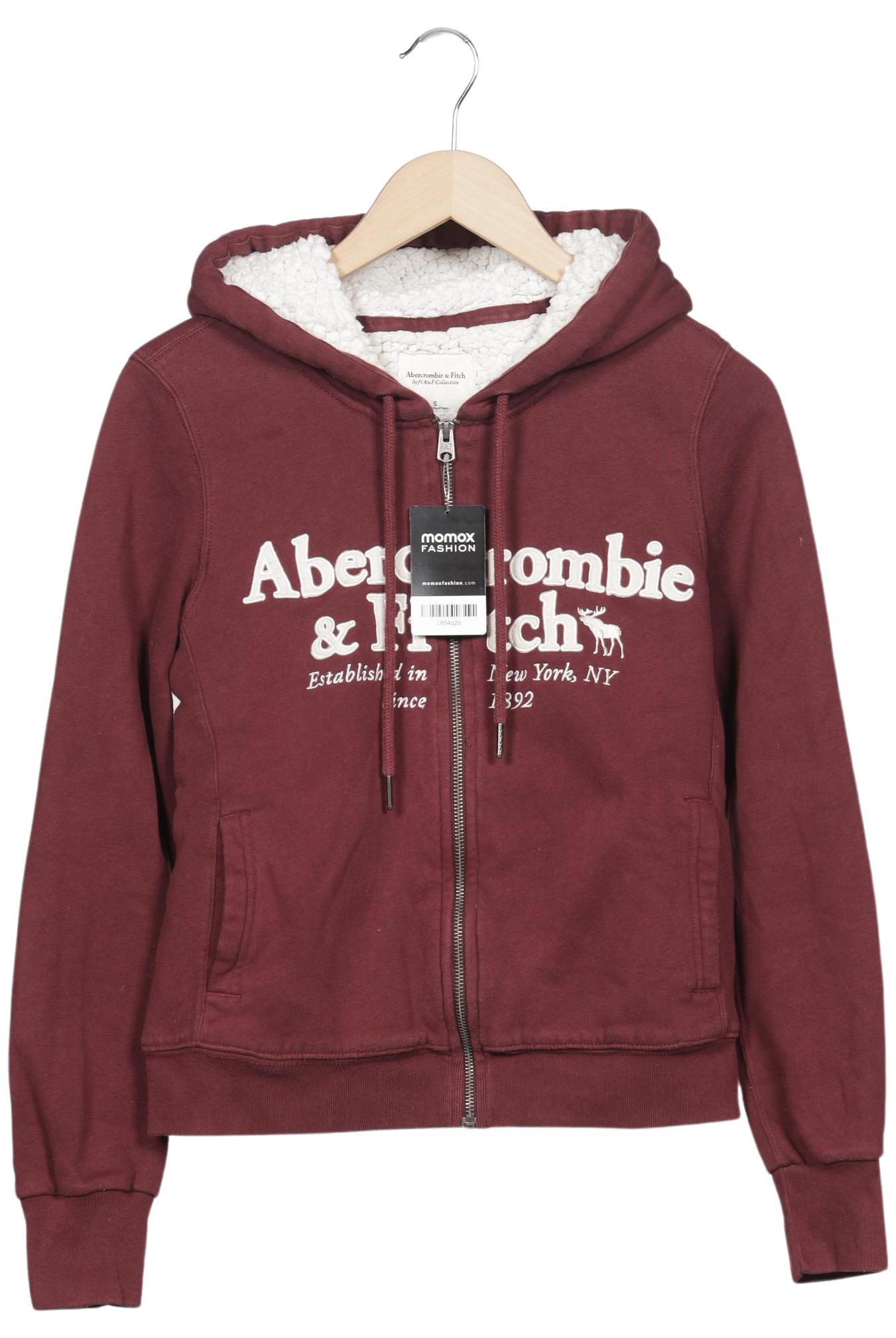 

Abercrombie & Fitch Damen Kapuzenpullover, bordeaux, Gr. 36