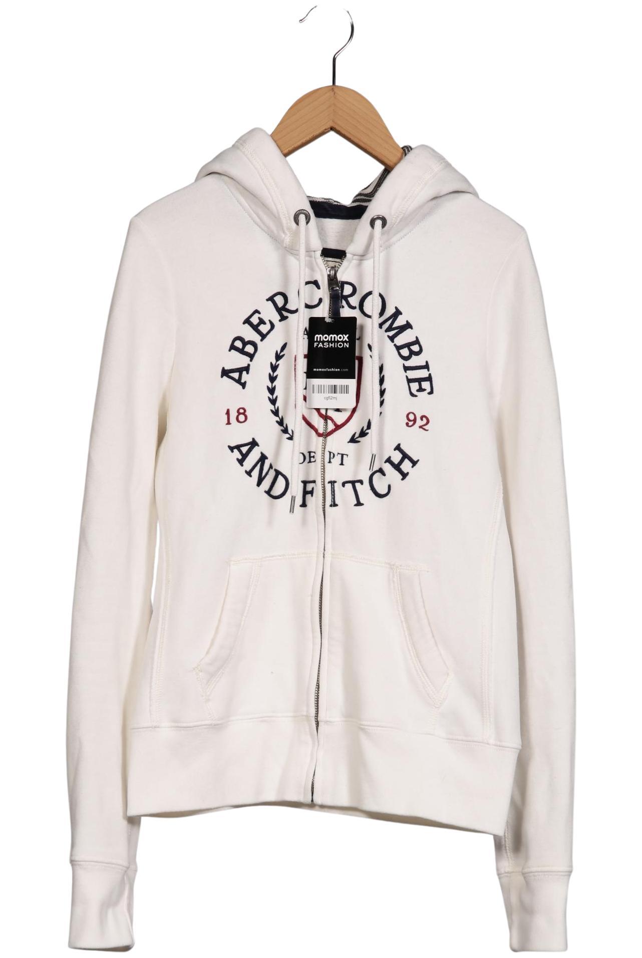 

Abercrombie & Fitch Damen Kapuzenpullover, weiß, Gr. 38