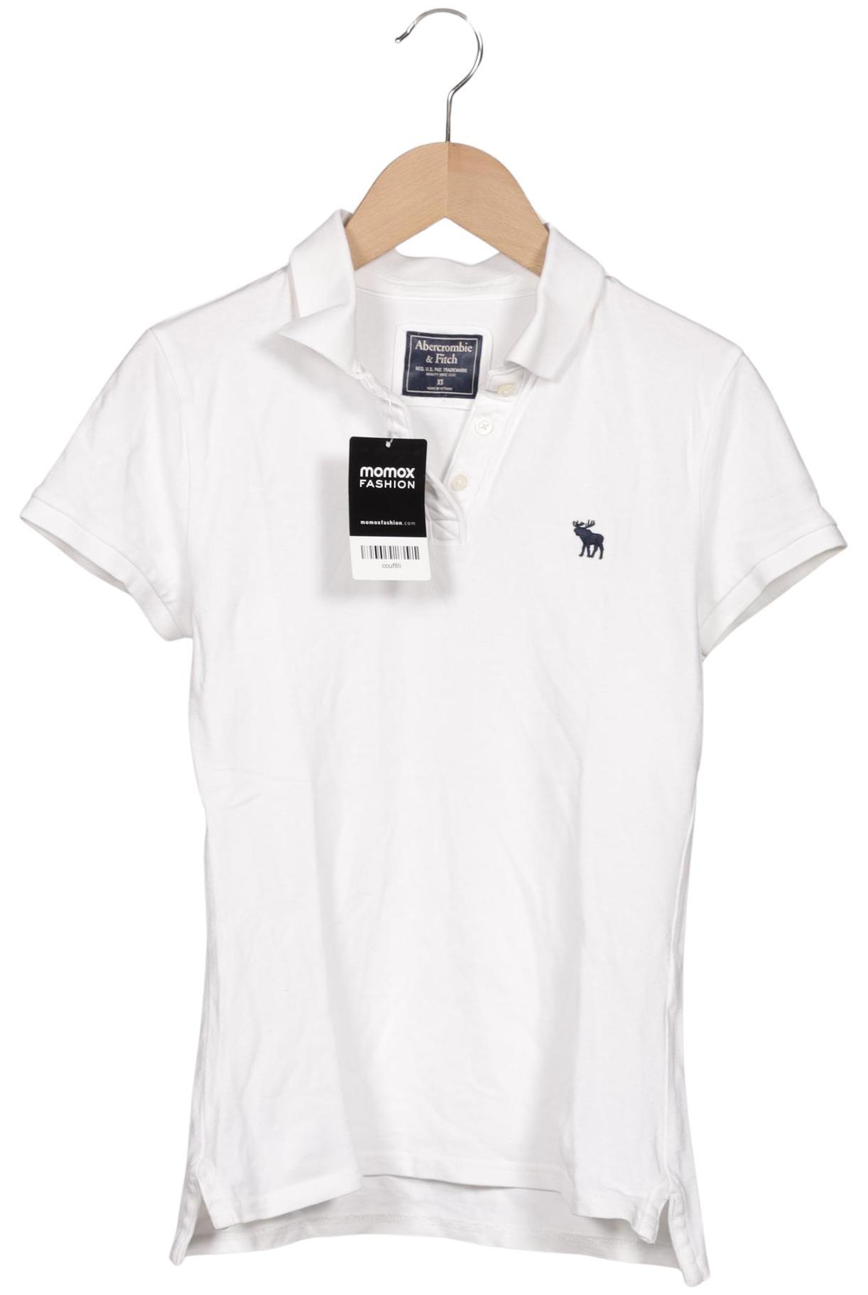 

Abercrombie & Fitch Damen Poloshirt, weiß, Gr. 34