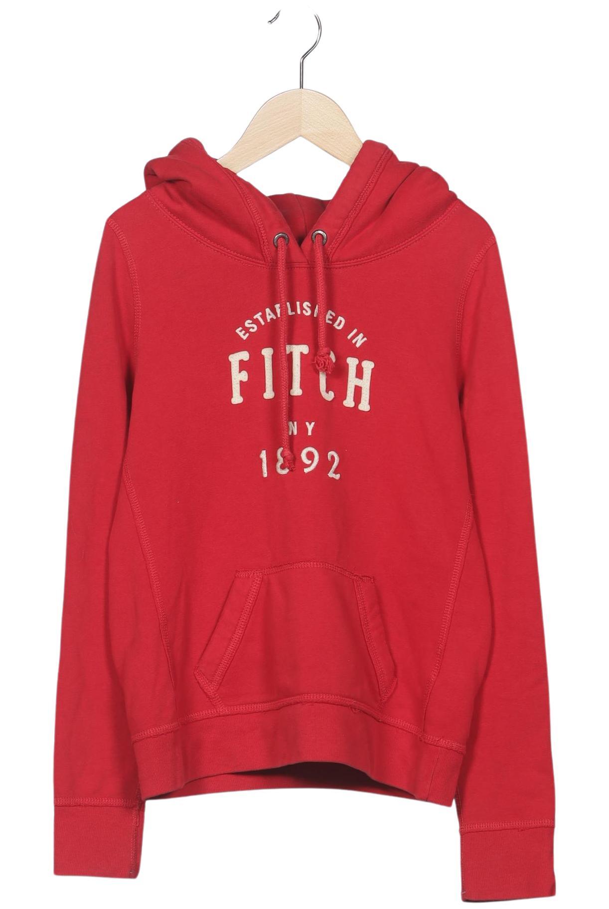 

Abercrombie & Fitch Damen Kapuzenpullover, rot, Gr. 38