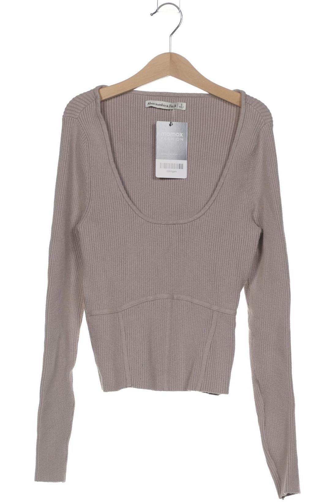 

Abercrombie & Fitch Damen Langarmshirt, beige, Gr. 36