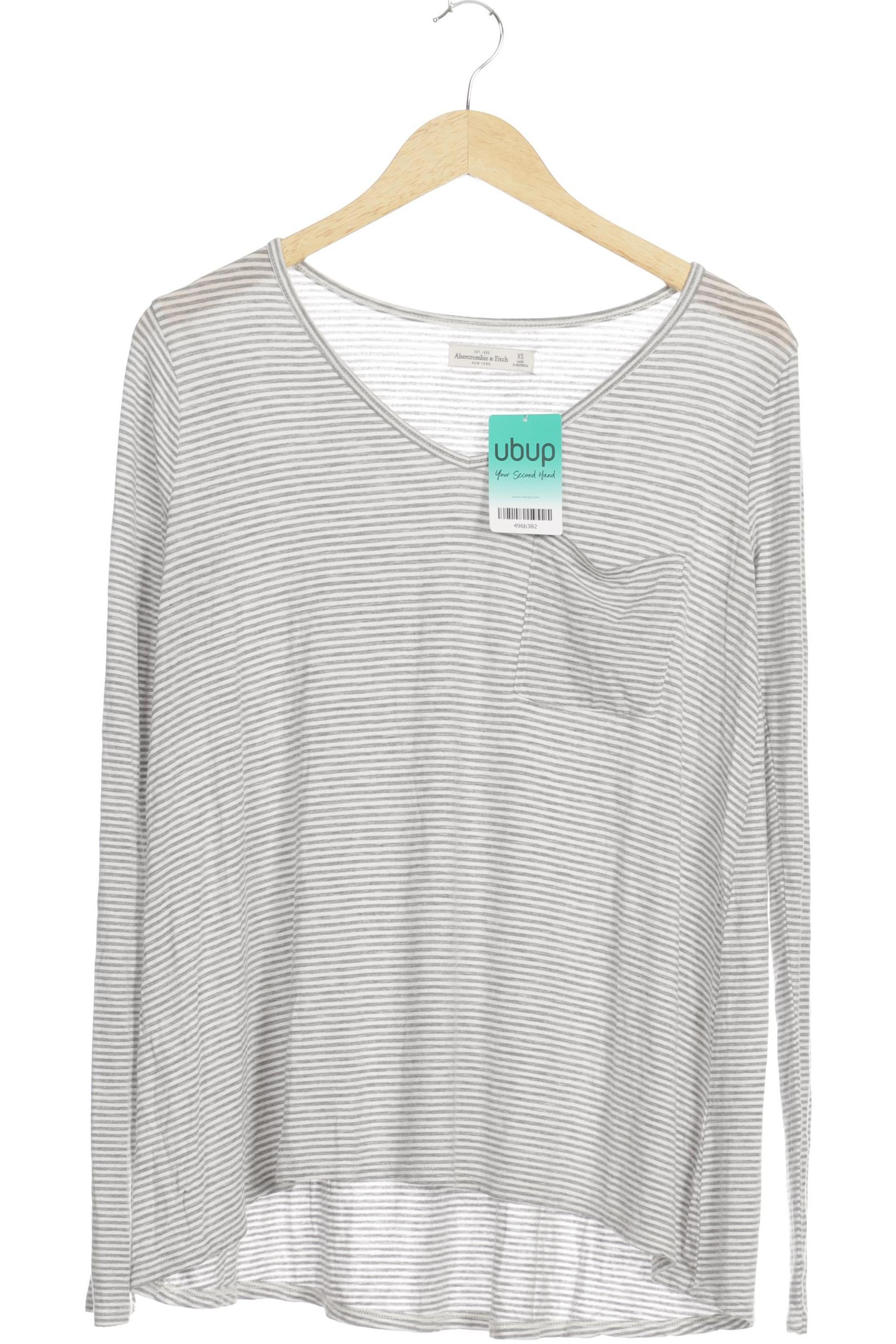 

Abercrombie & Fitch Damen Langarmshirt, grau, Gr. 34
