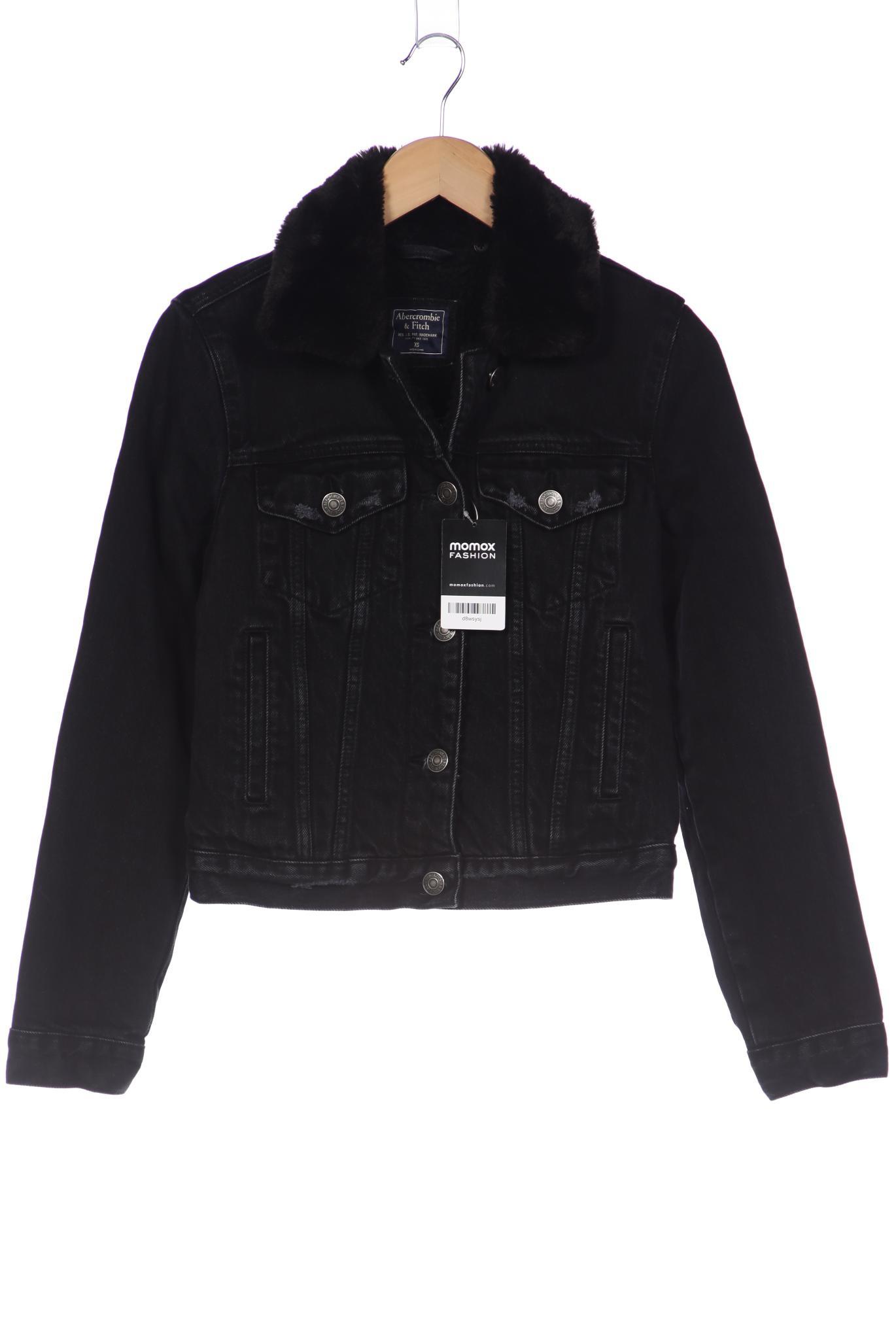 

Abercrombie & Fitch Damen Jacke, schwarz, Gr. 34