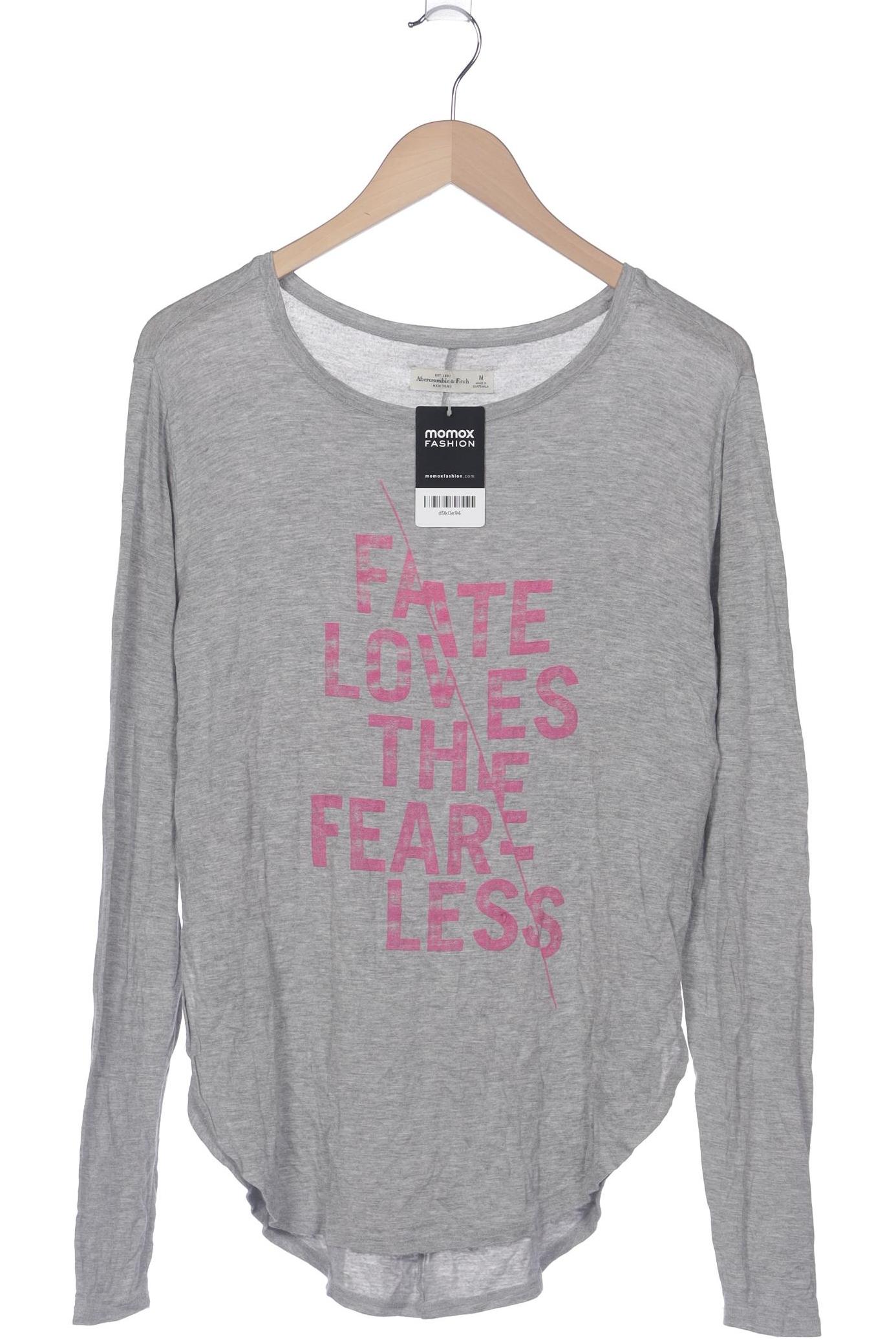 

Abercrombie & Fitch Damen Langarmshirt, grau, Gr. 38