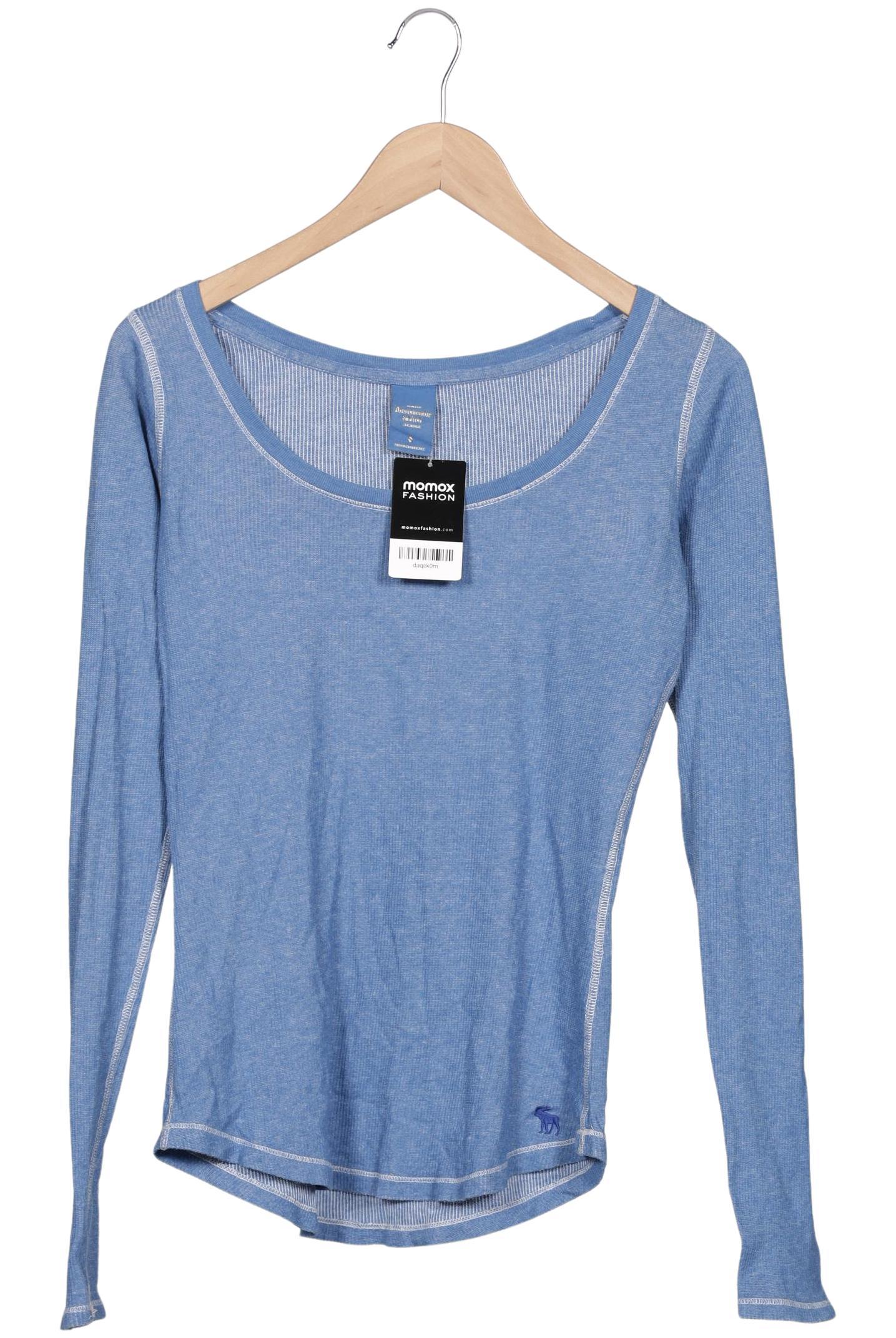 

Abercrombie & Fitch Damen Langarmshirt, hellblau, Gr. 36