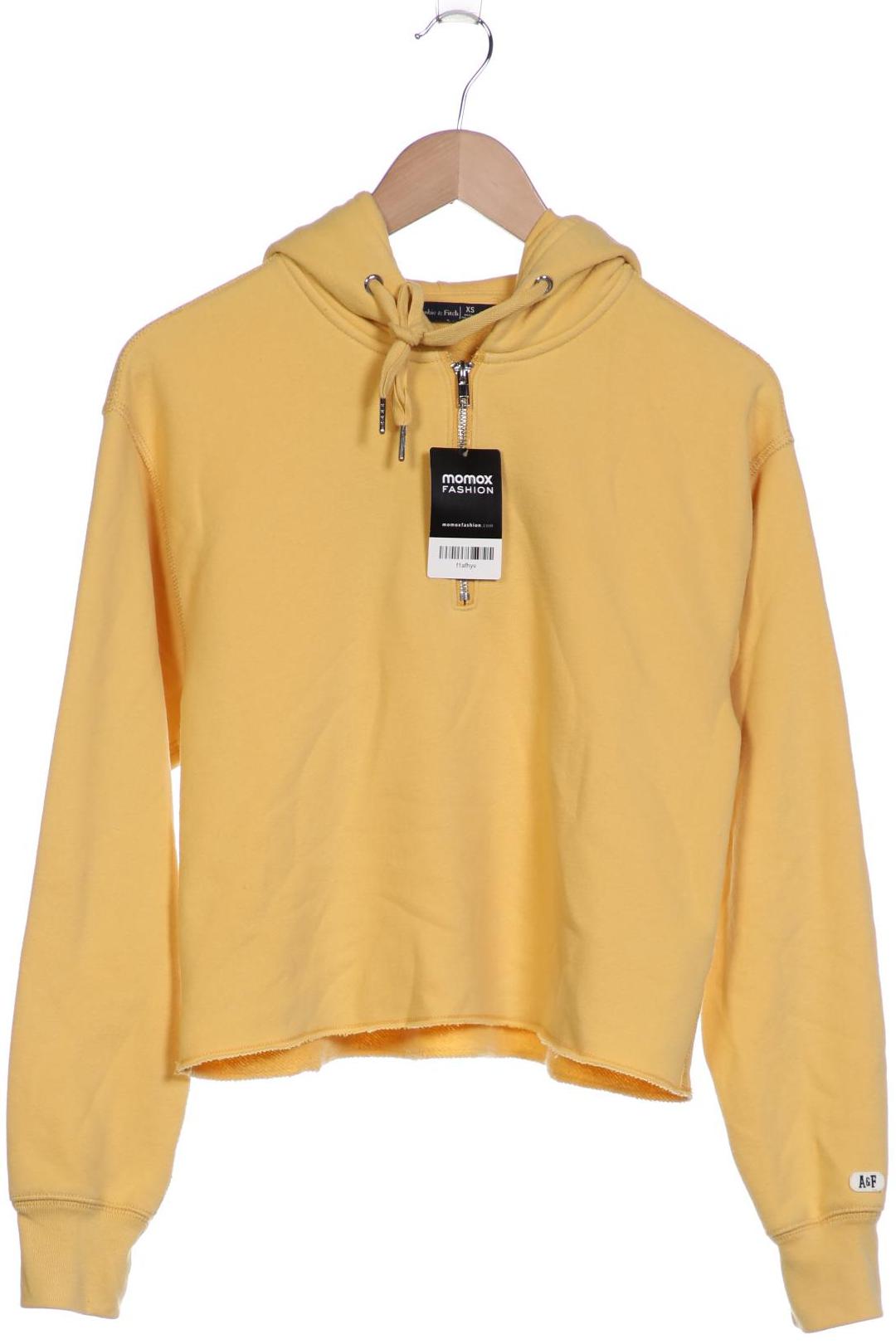 

Abercrombie & Fitch Damen Kapuzenpullover, gelb, Gr. 34