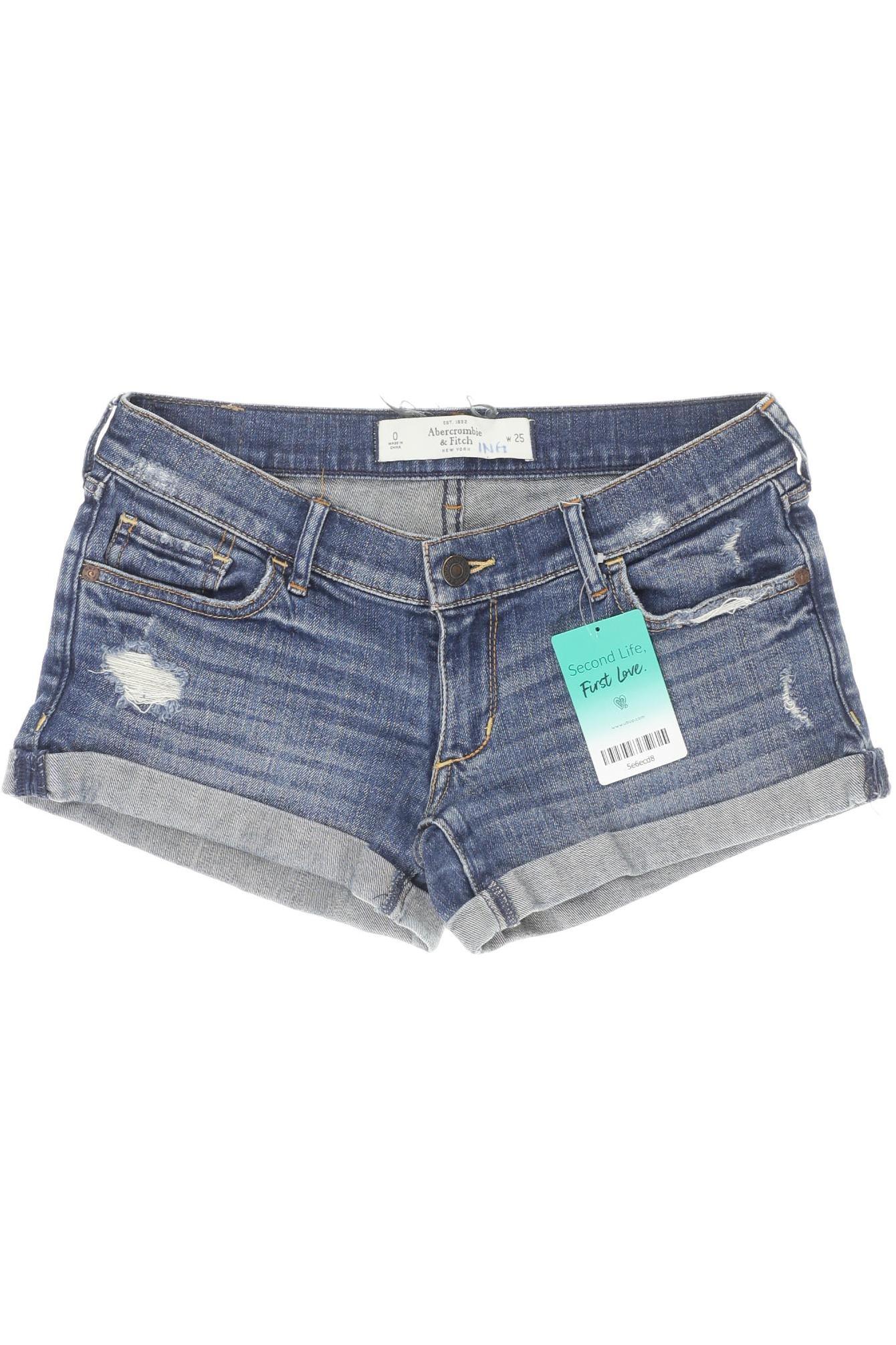 

Abercrombie & Fitch Damen Shorts, blau, Gr. 25