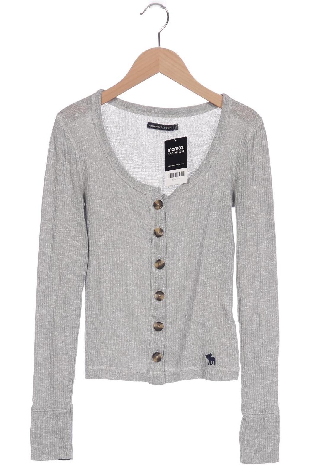 

Abercrombie & Fitch Damen Langarmshirt, grau, Gr. 34