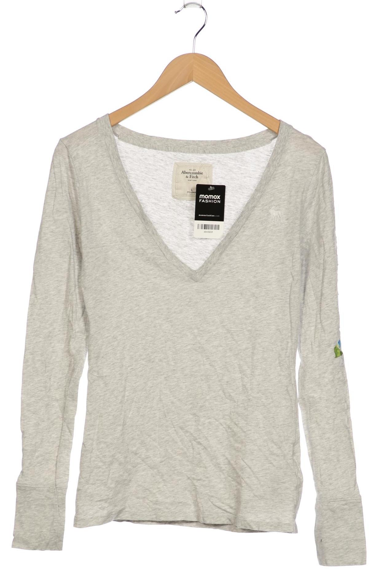 

Abercrombie & Fitch Damen Langarmshirt, grau, Gr. 42