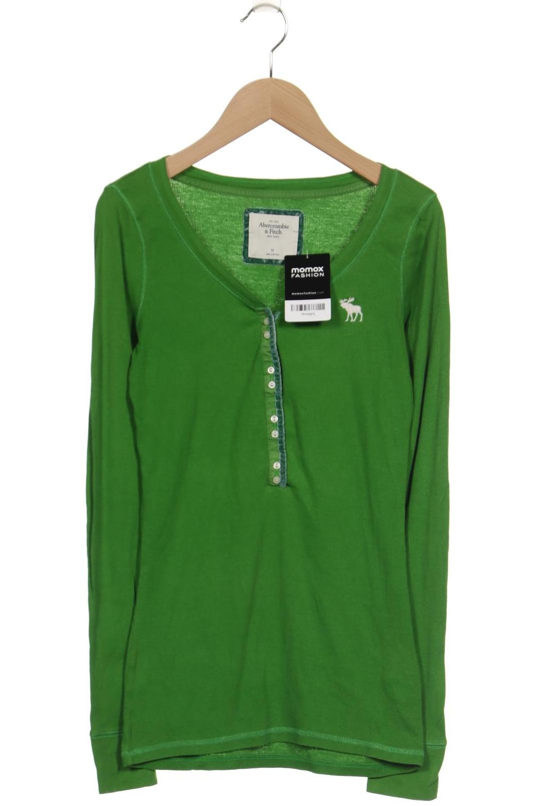 

Abercrombie & Fitch Damen Langarmshirt, grün, Gr. 38