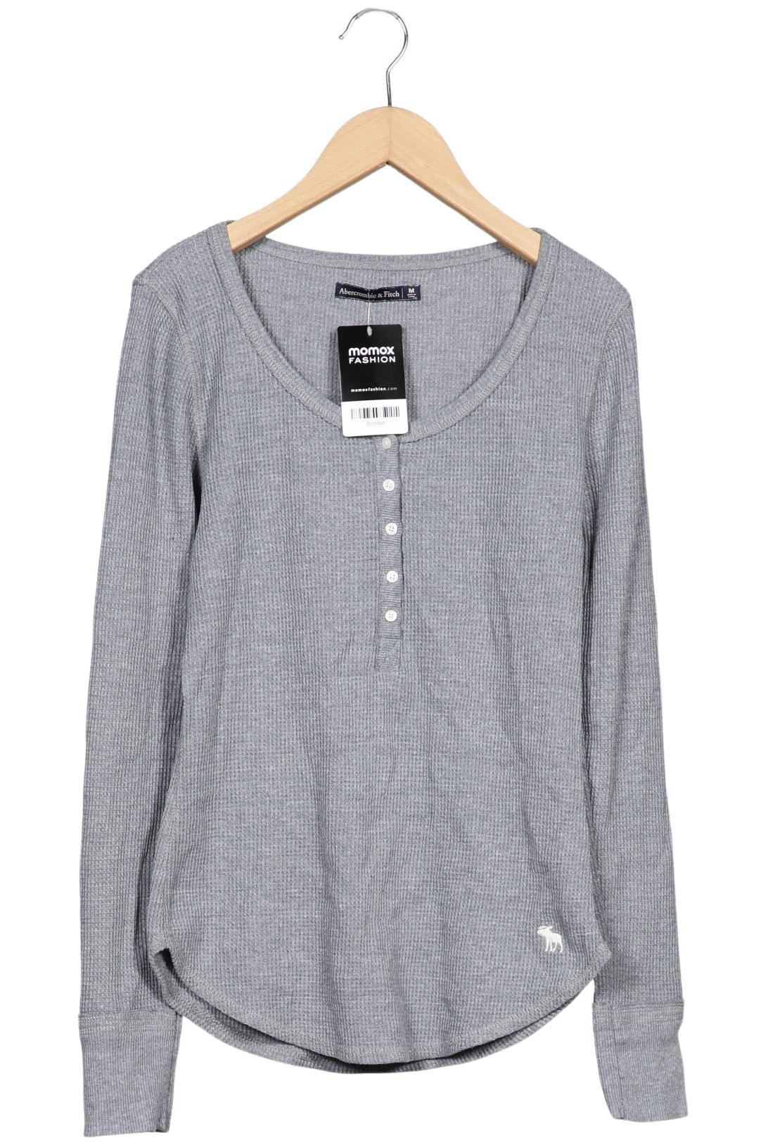 

Abercrombie & Fitch Damen Langarmshirt, grau, Gr. 38
