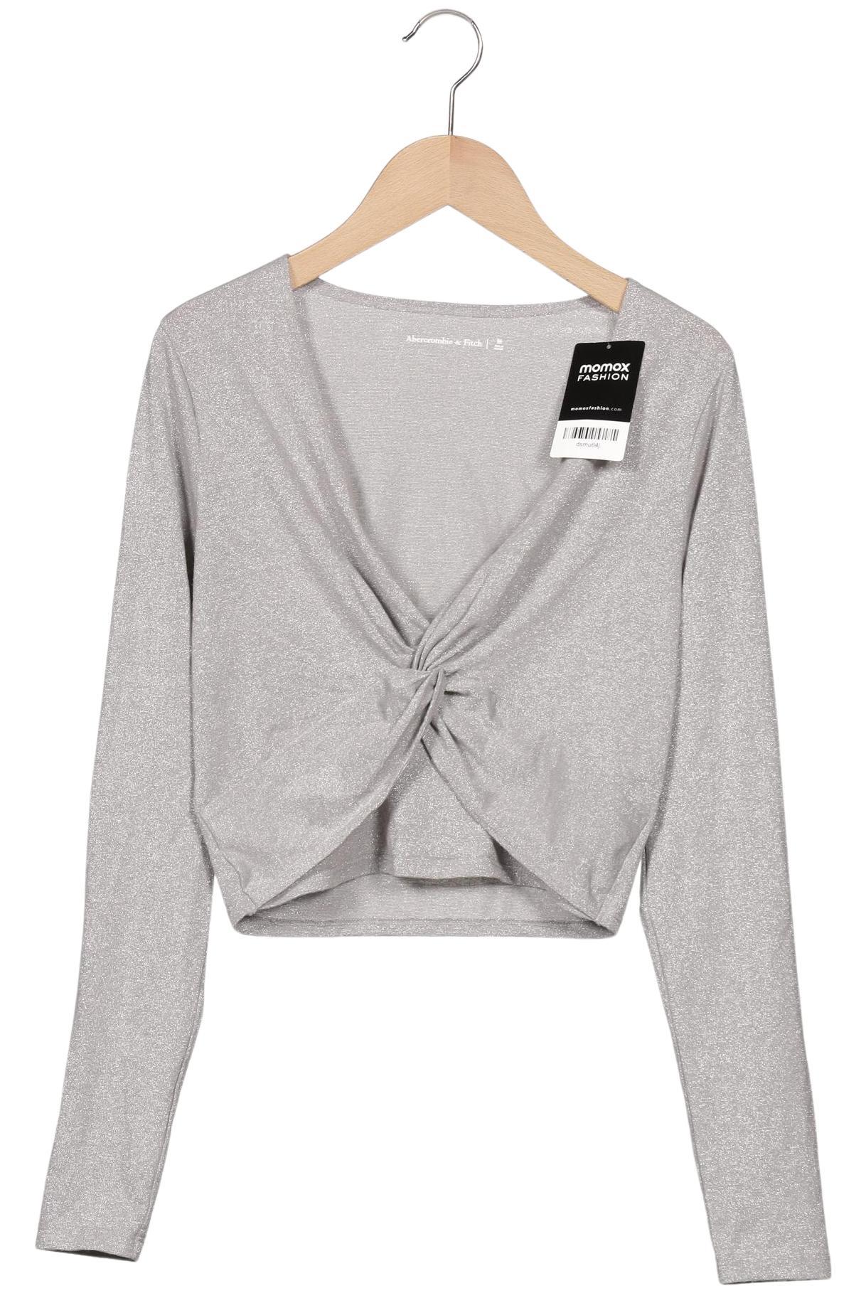 

Abercrombie & Fitch Damen Langarmshirt, grau, Gr. 38
