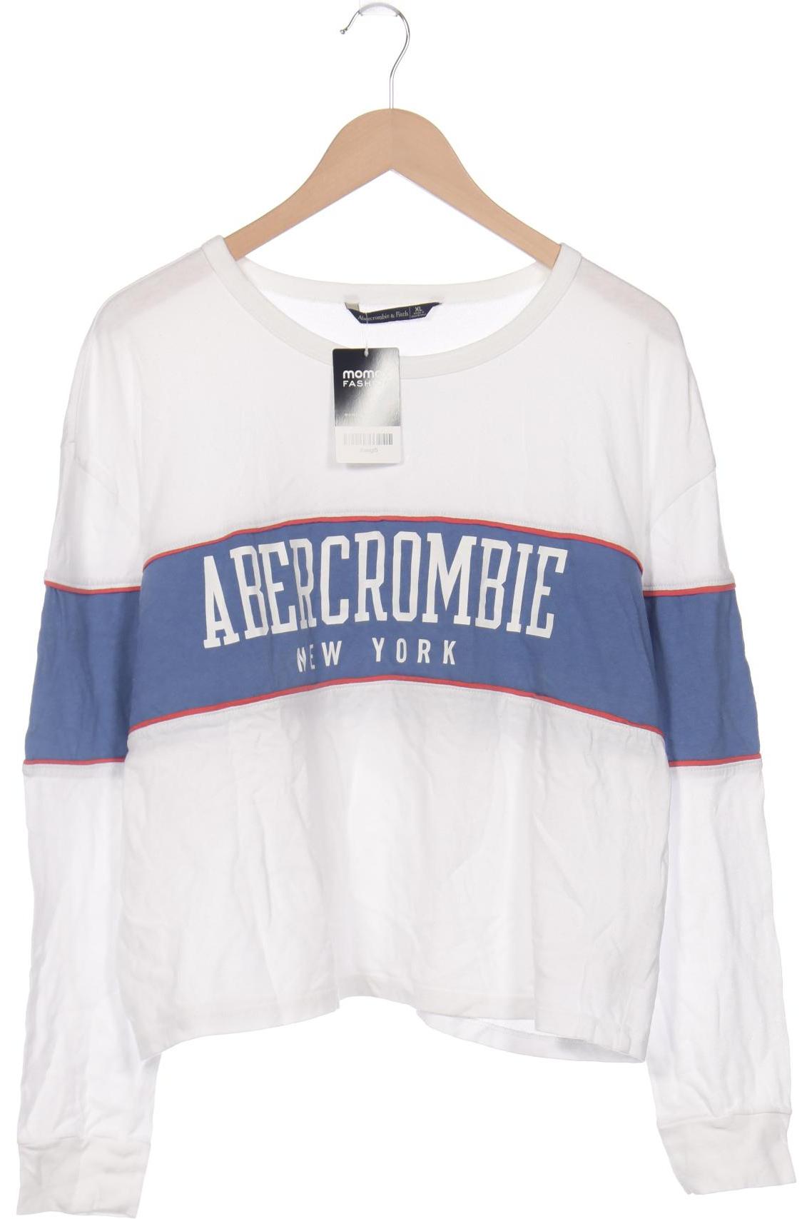 

Abercrombie & Fitch Damen Langarmshirt, weiß, Gr. 44