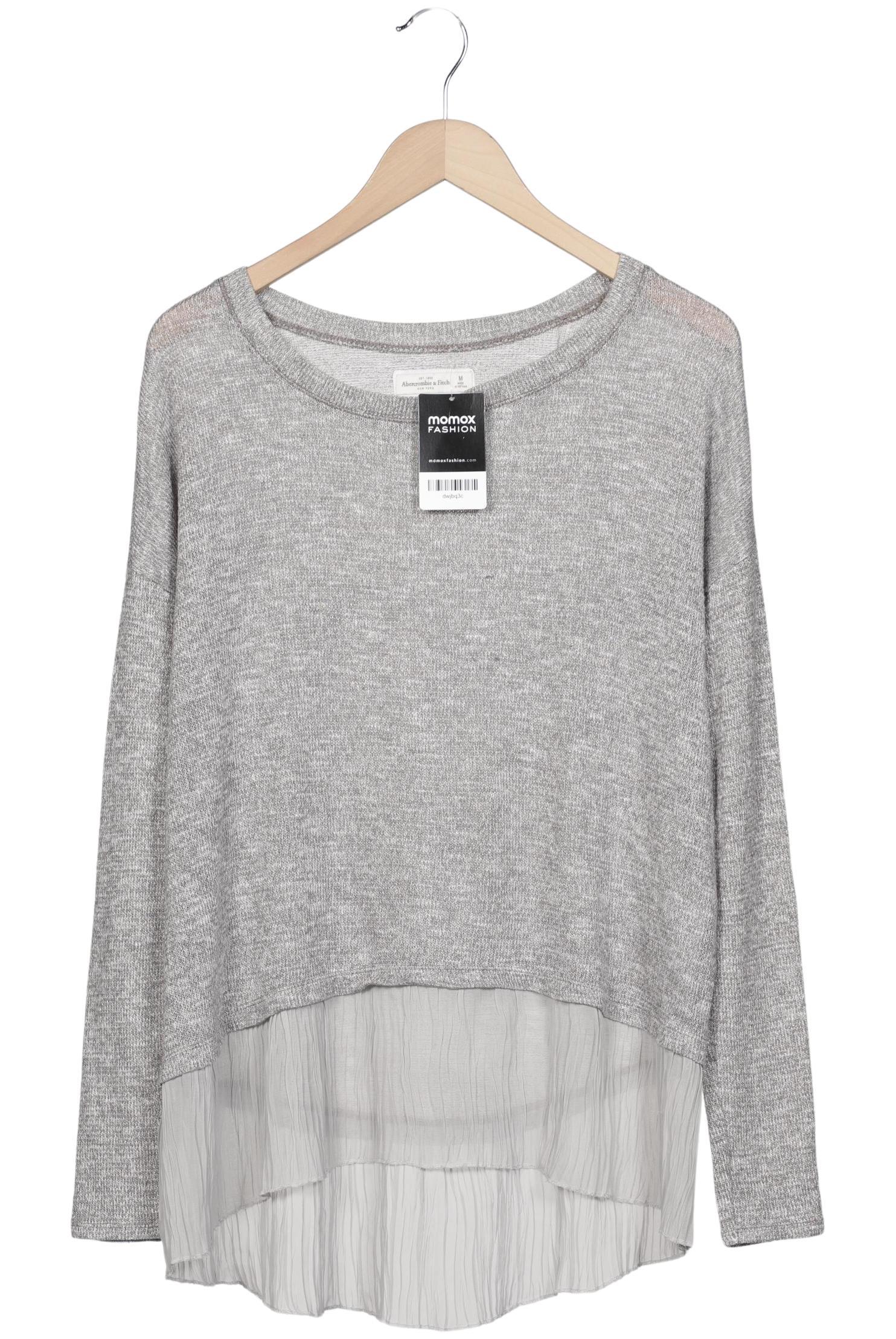 

Abercrombie & Fitch Damen Langarmshirt, grau, Gr. 38