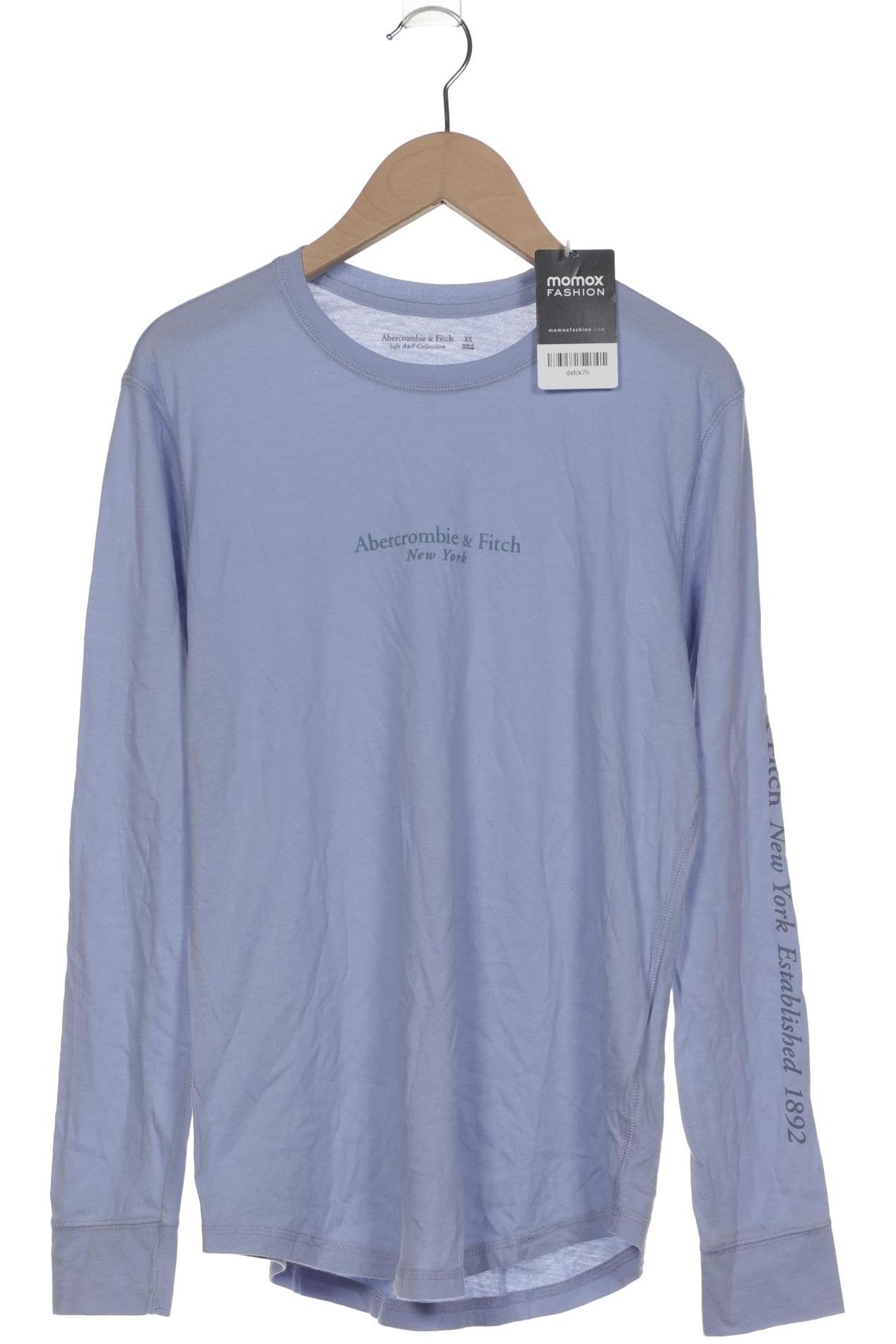 

Abercrombie & Fitch Damen Langarmshirt, blau, Gr. 34