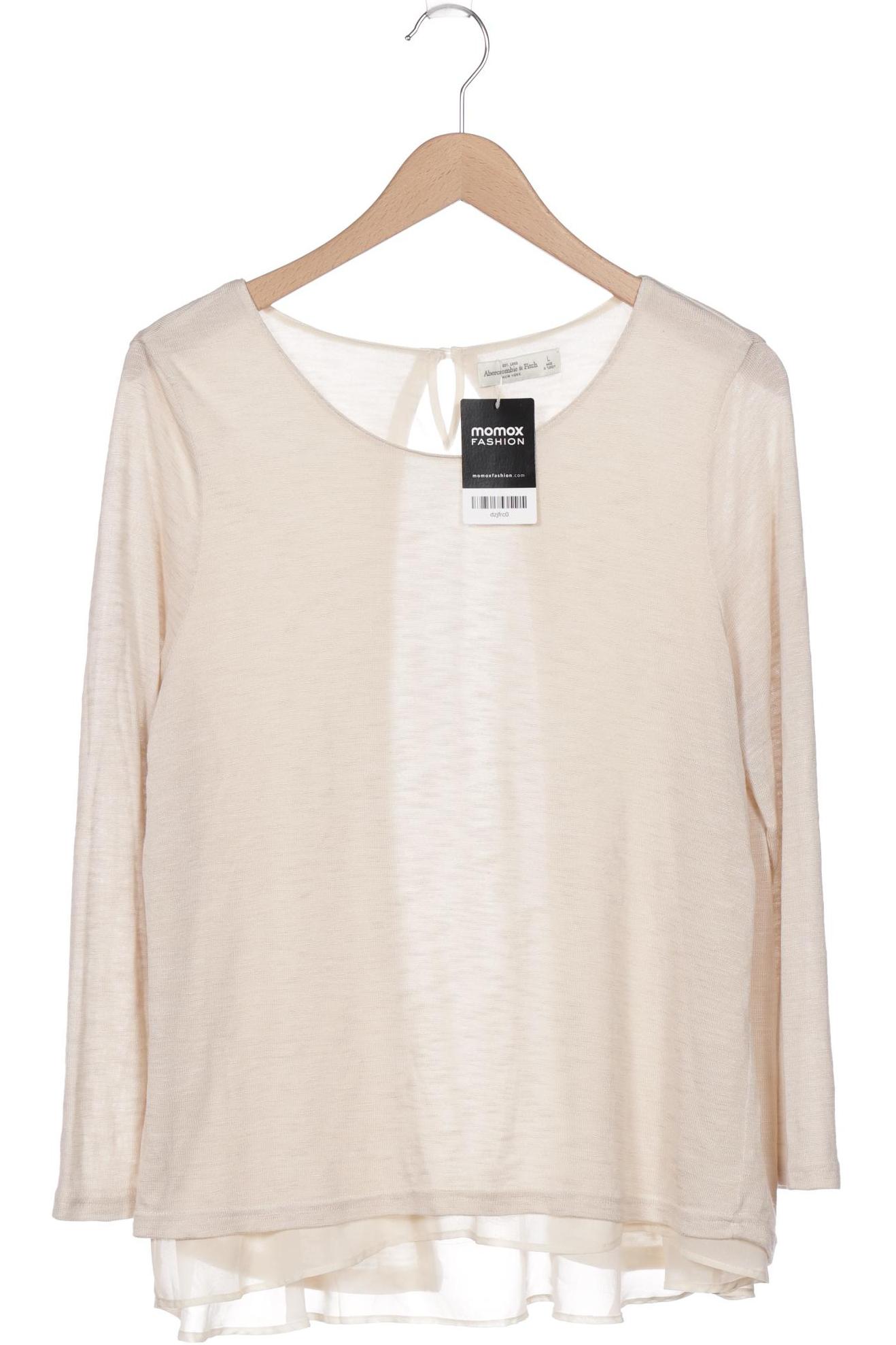 

Abercrombie & Fitch Damen Langarmshirt, cremeweiß