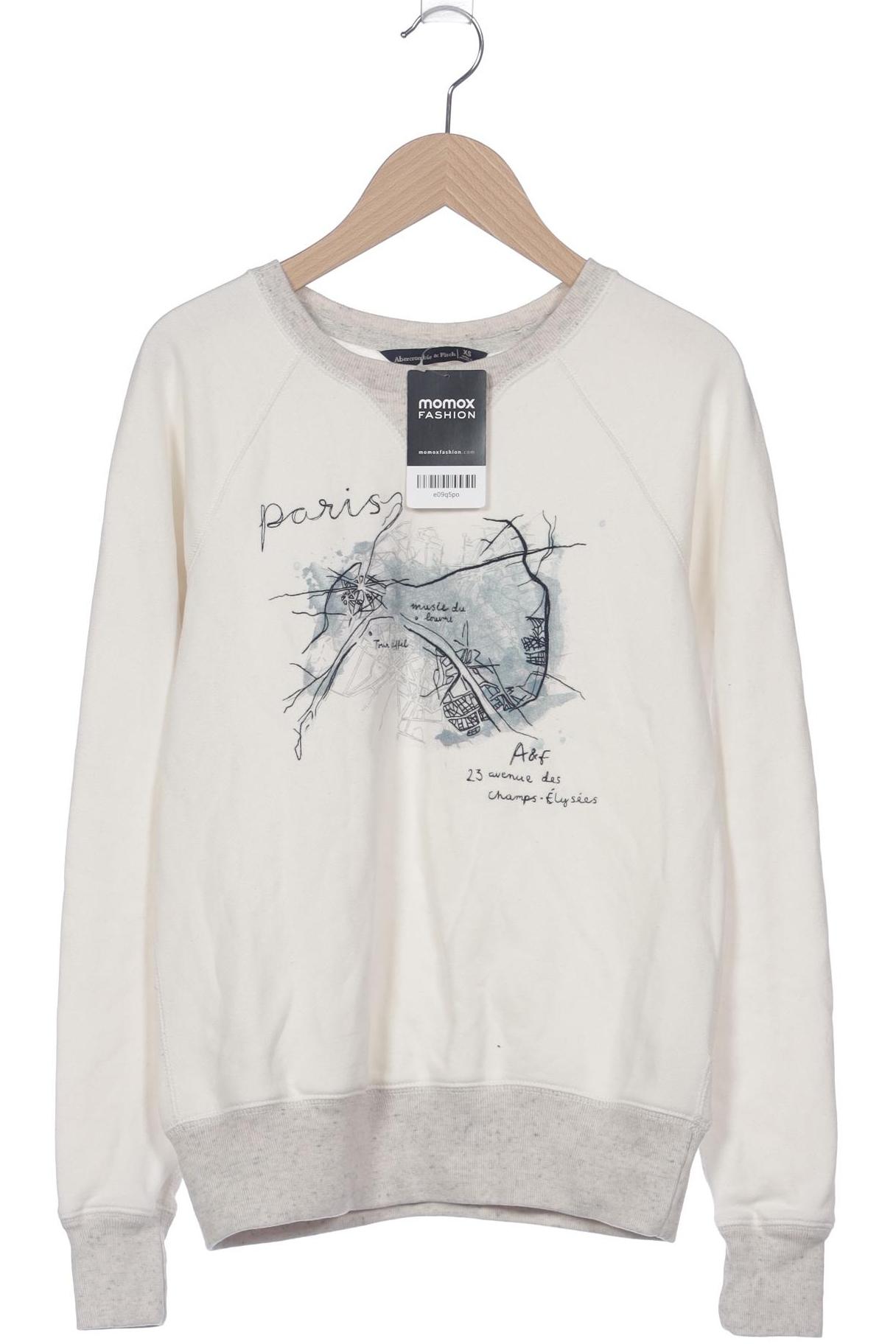 

Abercrombie & Fitch Damen Sweatshirt, weiß, Gr. 34