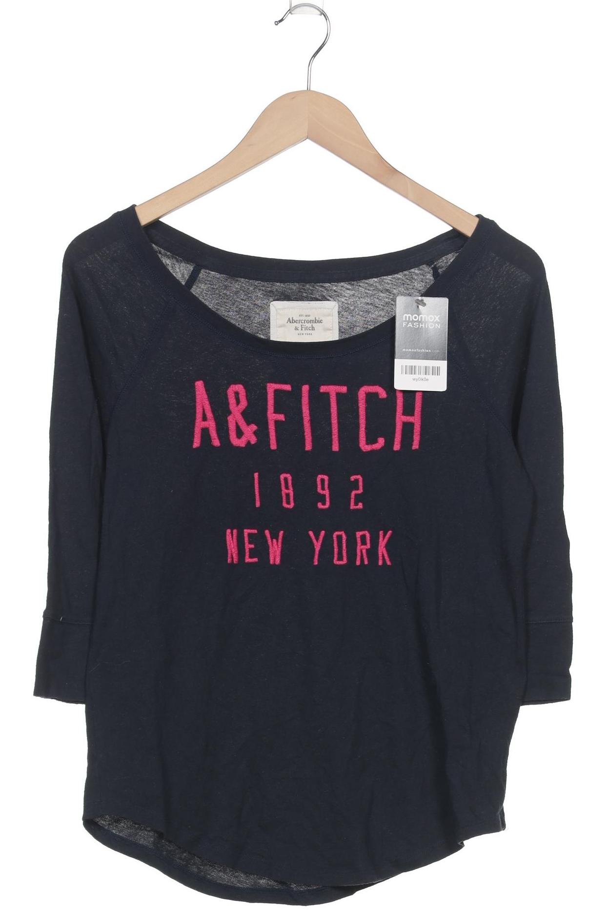 

Abercrombie & Fitch Damen Langarmshirt, marineblau, Gr. 36